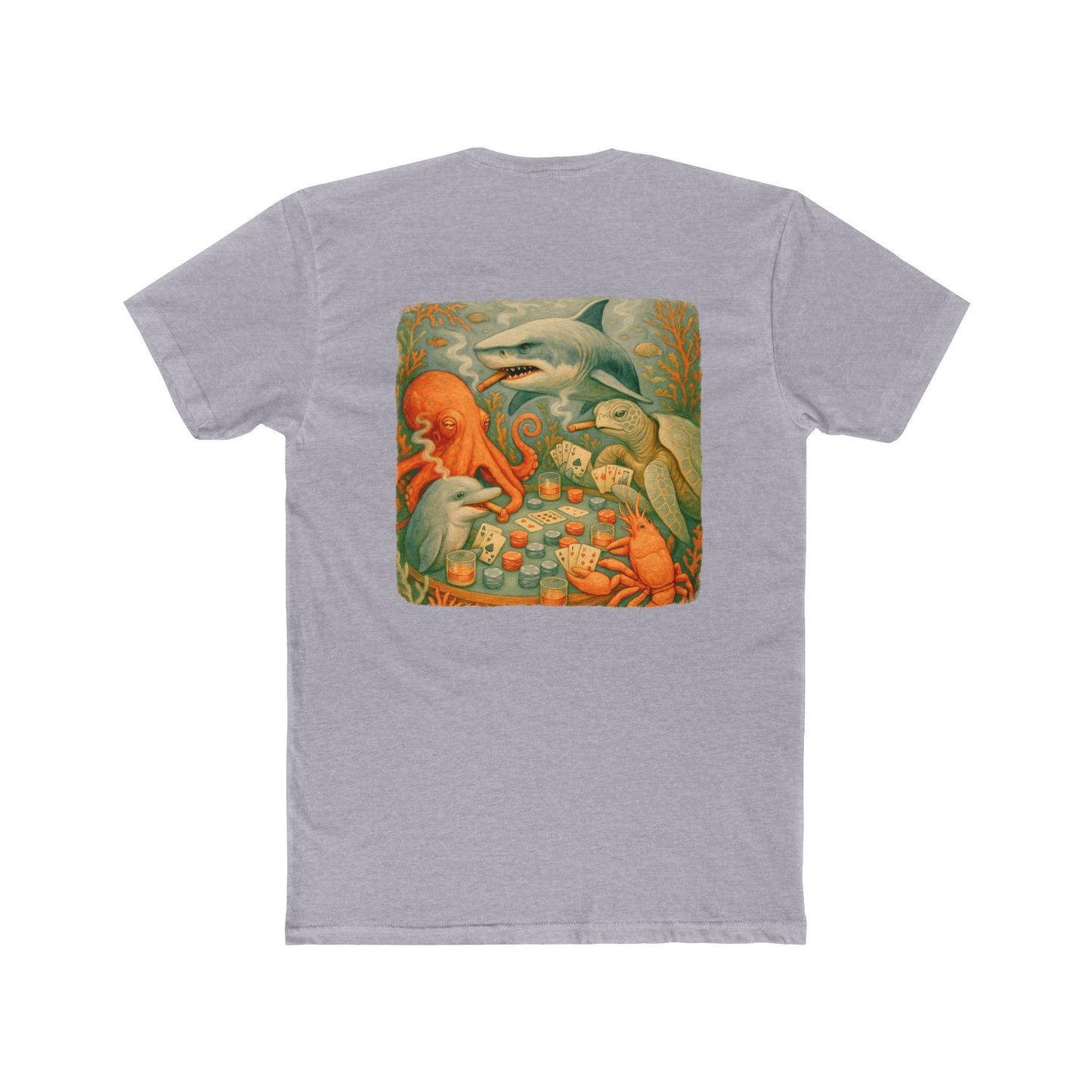 Bottom Time Ocean Adventure Unisex Cotton Crew Tee, Beach T-Shirt, Sea turtle shirt, Gift for Divers, Summer Style, Unique Graphic Tee