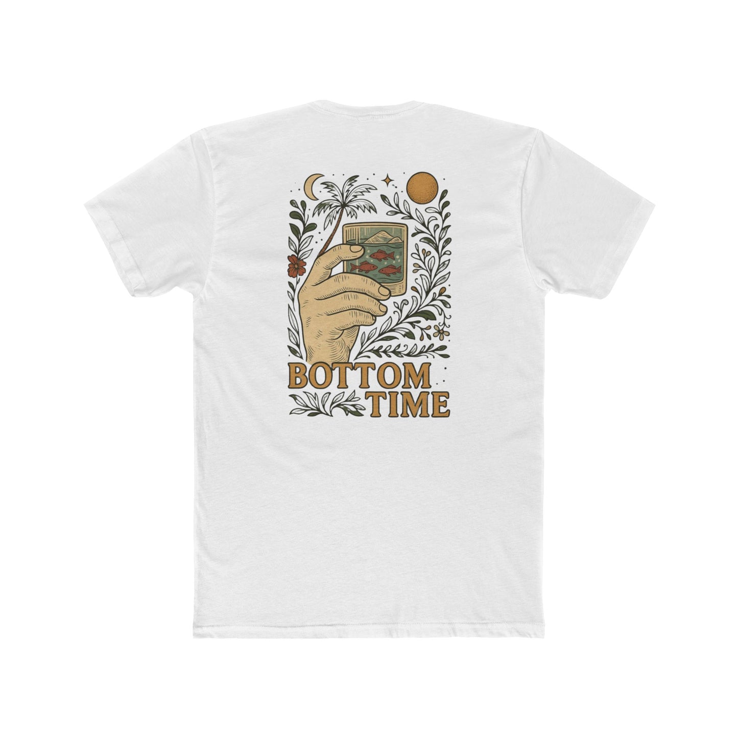 Vintage-Inspired Octopus Tee, Scuba diver t-shirt, Bottom Time Shirt, Unisex Crewneck, Perfect for Ocean Lovers, Nautical Apparel, Summer Casual Wear, drinking dee