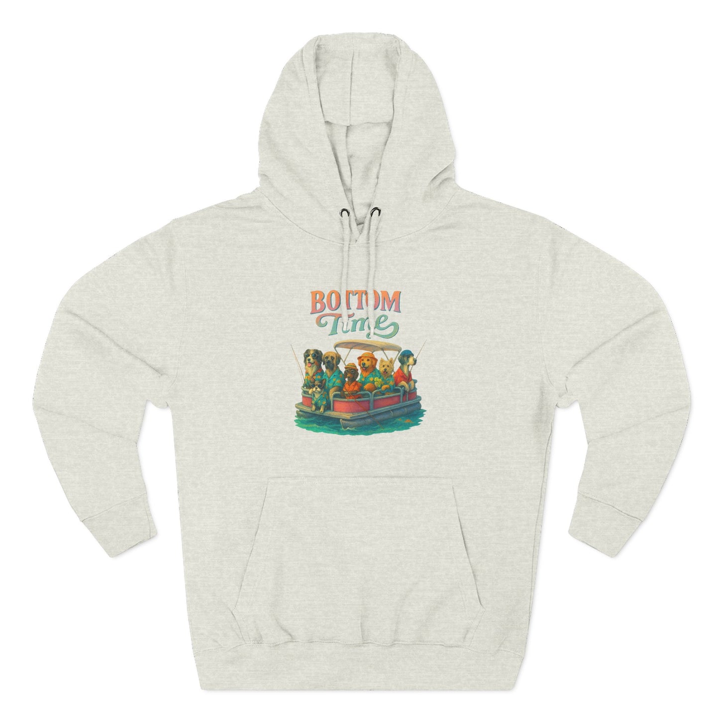 Colorful Three-Panel Fleece Hoodie - Cozy Sweatshirt, gift for friends, ocean wear, fathers day, Perfect for boat days, Gift for Friends, dog Lovers, gift for boaters, fishing sweatshirt