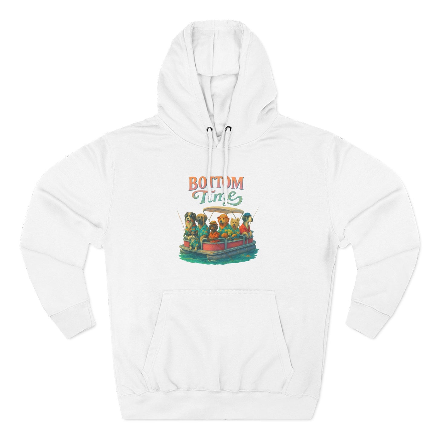 Colorful Three-Panel Fleece Hoodie - Cozy Sweatshirt, gift for friends, ocean wear, fathers day, Perfect for boat days, Gift for Friends, dog Lovers, gift for boaters, fishing sweatshirt