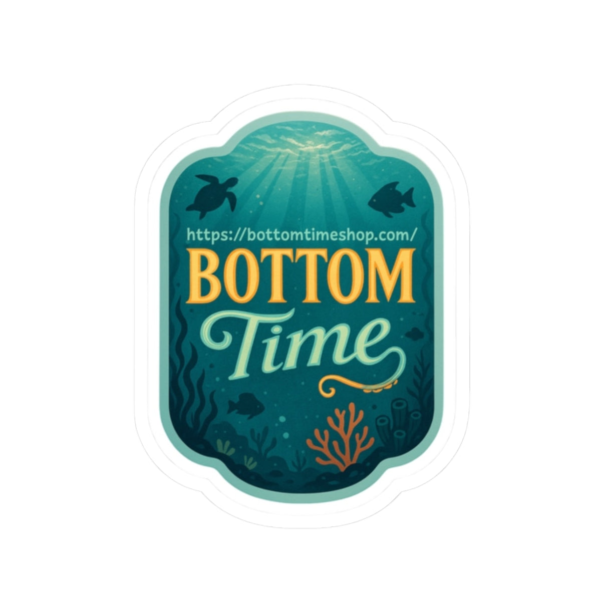 Ocean-Themed Kiss-Cut Stickers | Versatile Decor for Laptops, Notebooks, and Water Bottles | Great for Beach Lovers and Aquatic Enthusiasts