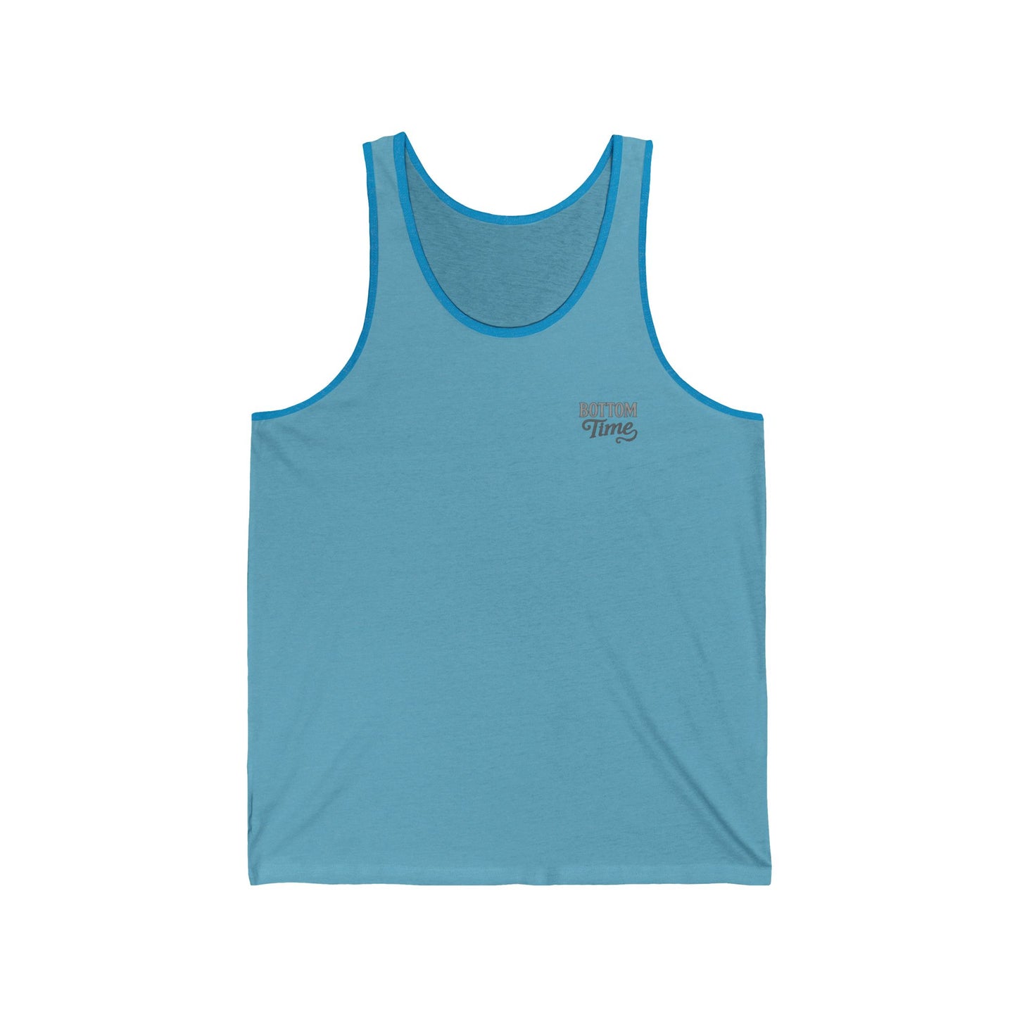 Creative Unisex Jersey Tank for Ocean Lovers, Bottom Time Shirt, Casual Summer Top, Beachwear, Gift for Diver