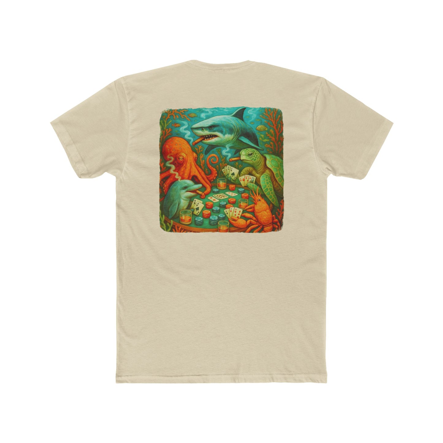 Bottom Time Unisex Cotton Crew Tee - Vintage-Inspired Octopus Tee, Scuba diver t-shirt, Bottom Time Shirt, Unisex Crewneck, Perfect for Ocean Lovers, Nautical Apparel, Summer Casual Wear, Mermaid, drinking tee, casino tee, gambling shirt