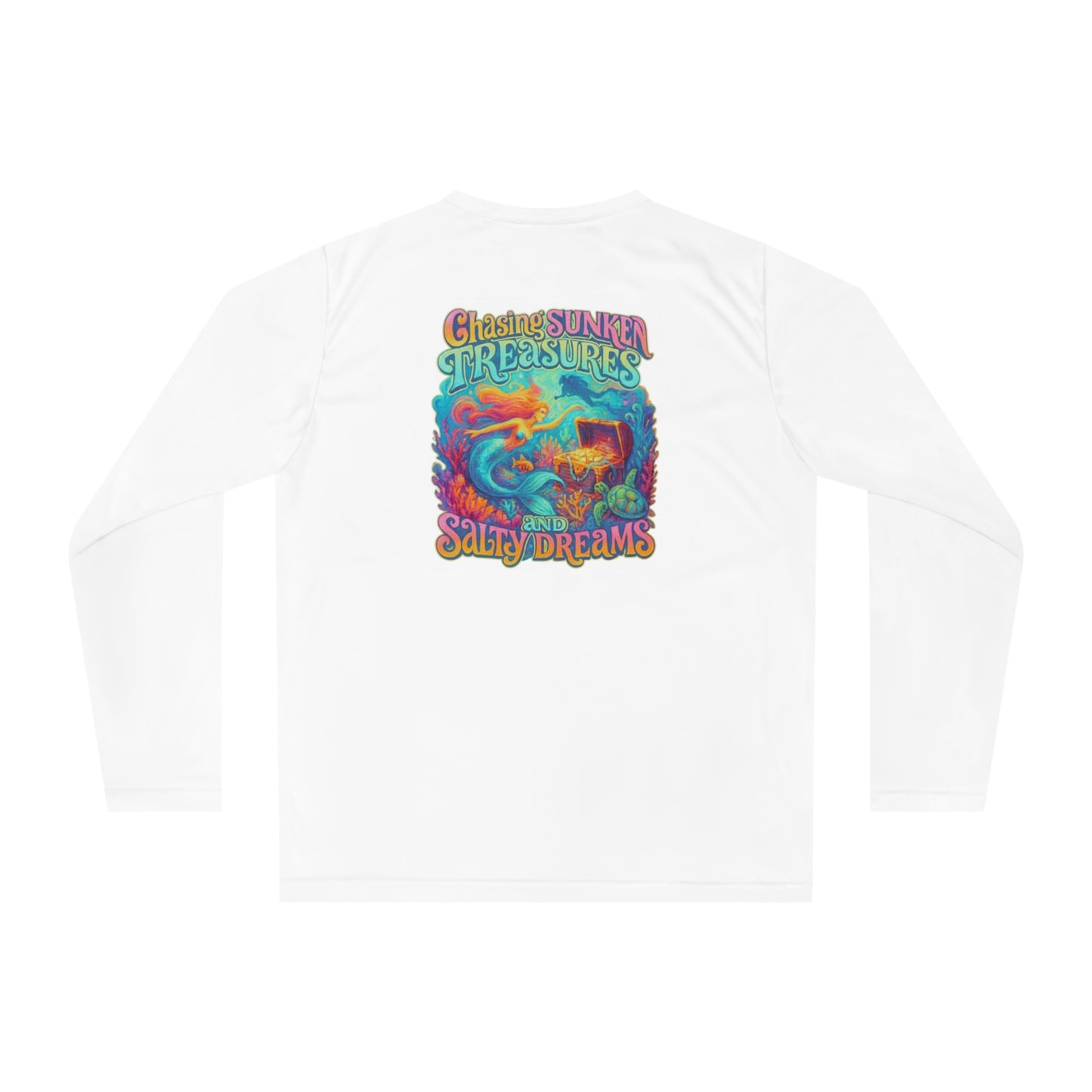 Unisex Performance Long Sleeve Shirt - Beachy Vibes, Sporty Wear, Gift for Ocean Lovers, Summer Essentials, Vacation Attire
