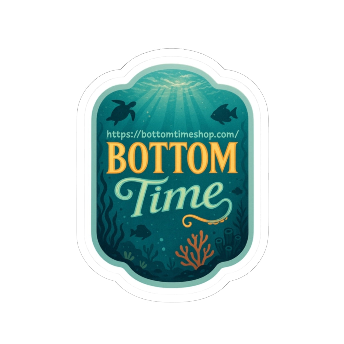 Ocean-Themed Kiss-Cut Stickers | Versatile Decor for Laptops, Notebooks, and Water Bottles | Great for Beach Lovers and Aquatic Enthusiasts