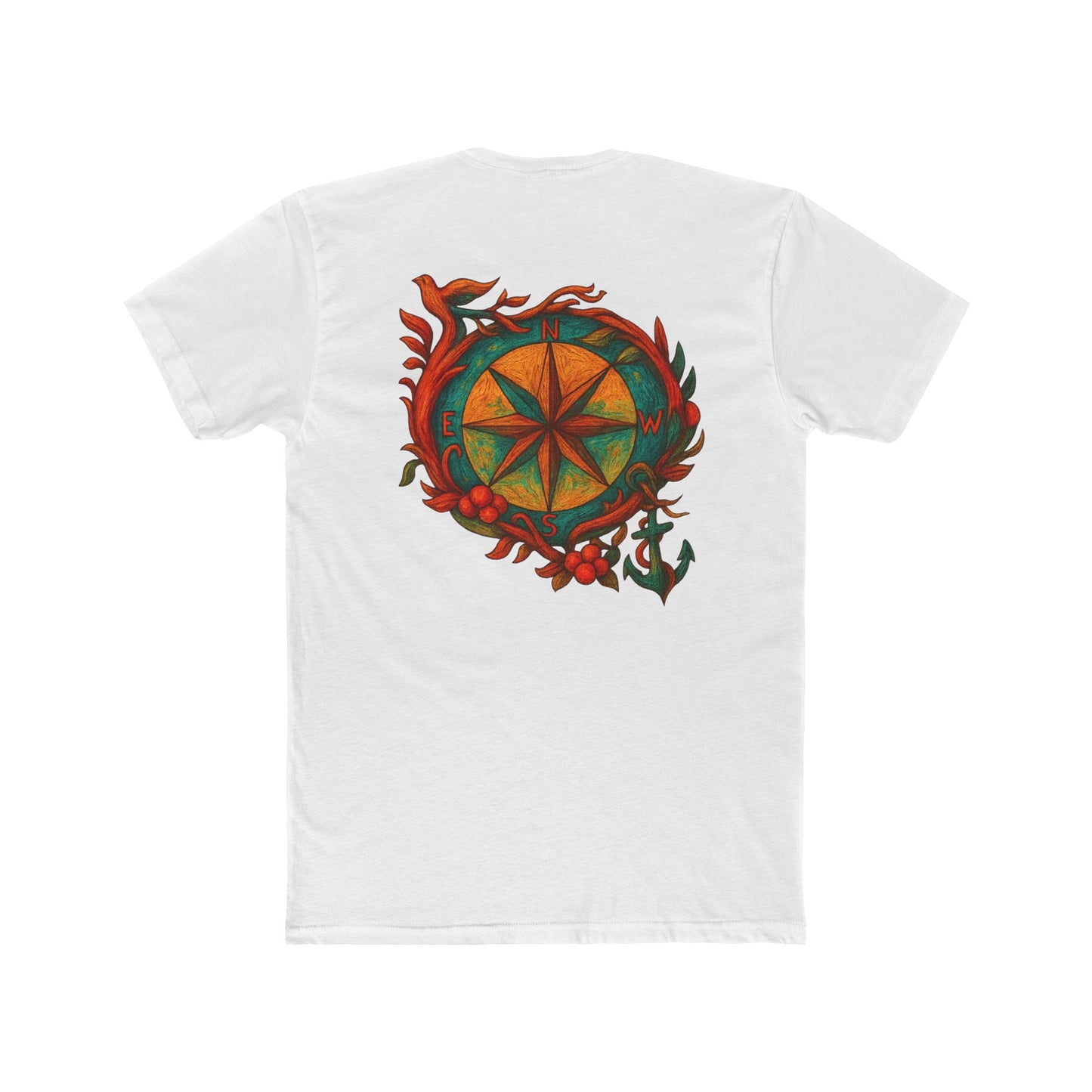 Adventure Compass T-Shirt, Unisex Cotton Crew Tee, Outdoor Apparel, Gift for Travelers, Nature Lover Clothing, Nautical Style Tee, scuba gift, ocean lover gift,