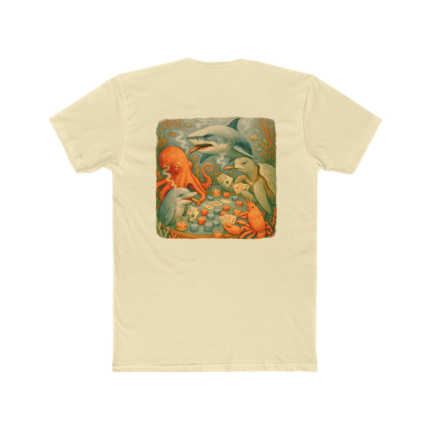 Bottom Time Ocean Adventure Unisex Cotton Crew Tee, Beach T-Shirt, Sea turtle shirt, Gift for Divers, Summer Style, Unique Graphic Tee