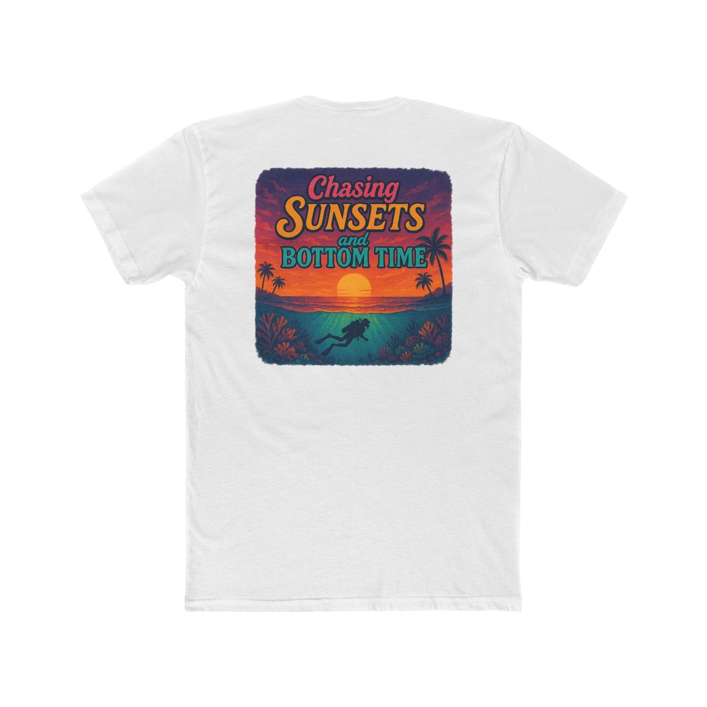 Chasing Sunsets Unisex Crew Tee | Tropical Vibe T-Shirt | Beachwear, Summer Gift, Casual Style, Outdoor Adventure, Vacation Top