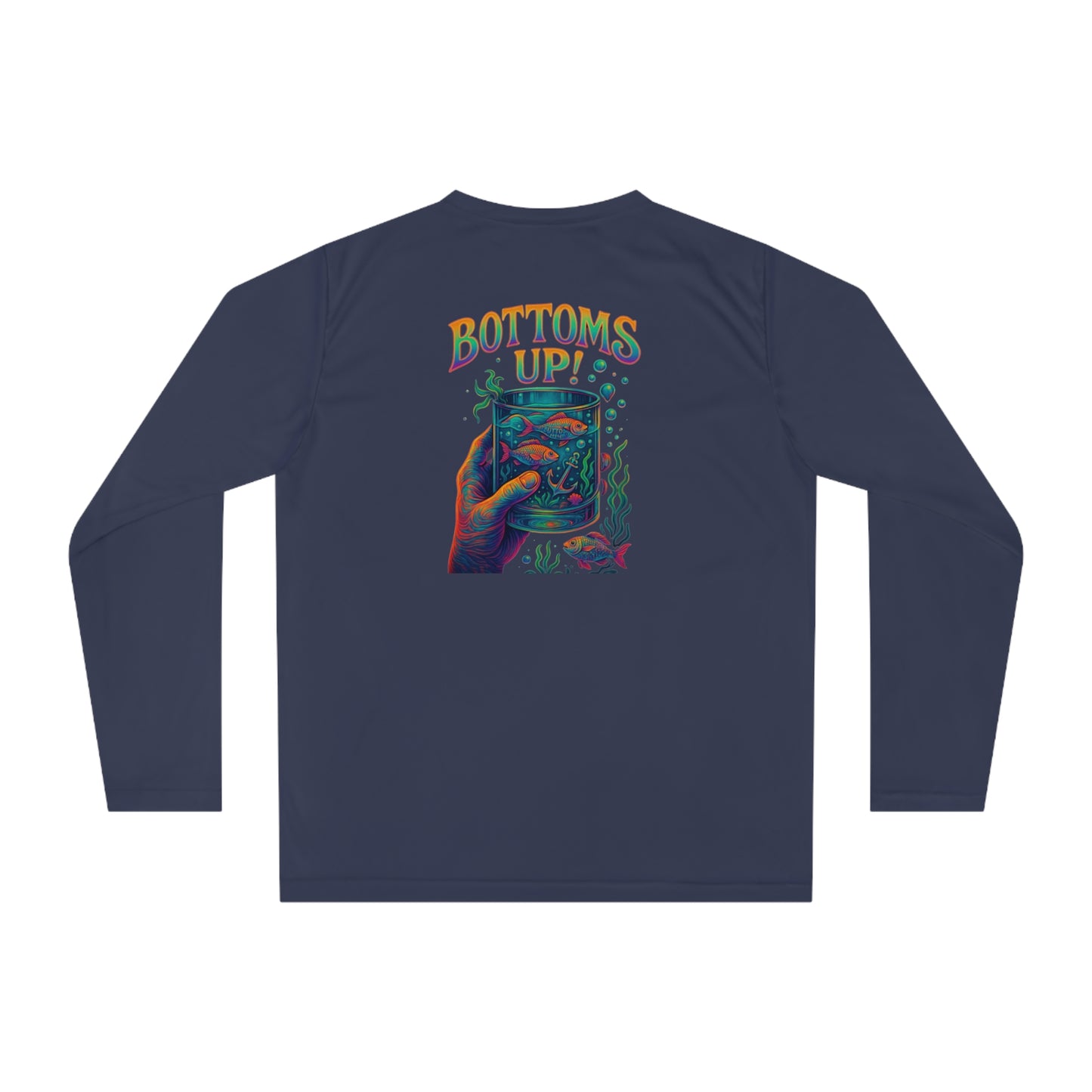 Sun Shirt, Long Sleeve -Bottom Time Long Sleeve Sun Shirt, Boat shirt, Sun Protection shirt, Beach Wear, Outdoor Adventure Shirt, Gift for Water Lovers, Summer Vacation Tee,