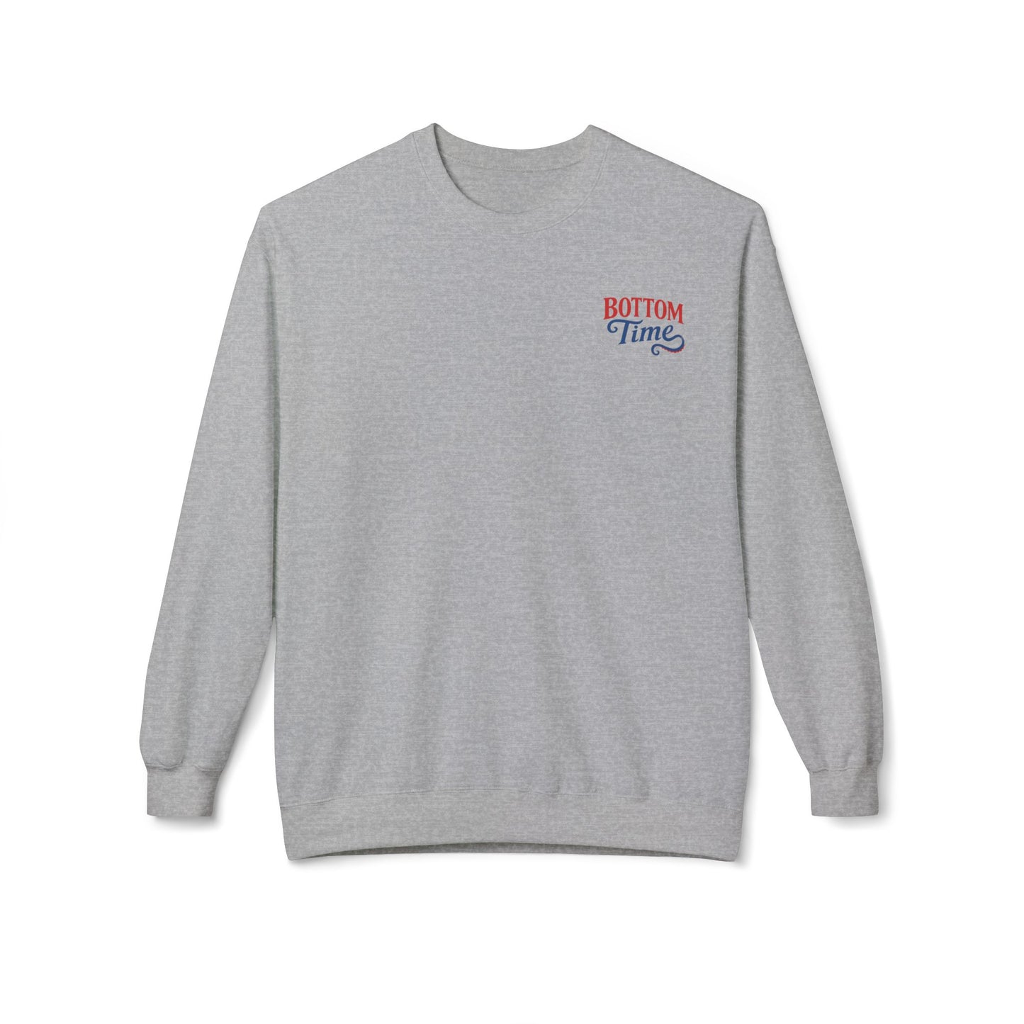 4th of July Vintage Bottom Time Crewneck Sweatshirt, Cozy Unisex Fleece, Summer Nights, 4th of July, Beach Party, Casual Wear