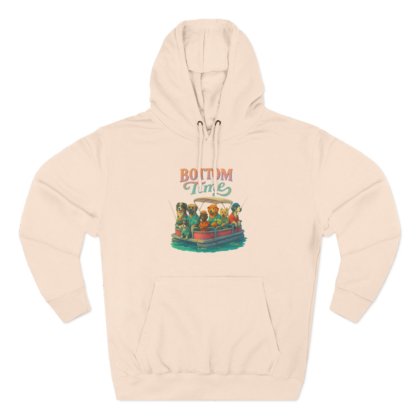 Colorful Three-Panel Fleece Hoodie - Cozy Sweatshirt, gift for friends, ocean wear, fathers day, Perfect for boat days, Gift for Friends, dog Lovers, gift for boaters, fishing sweatshirt