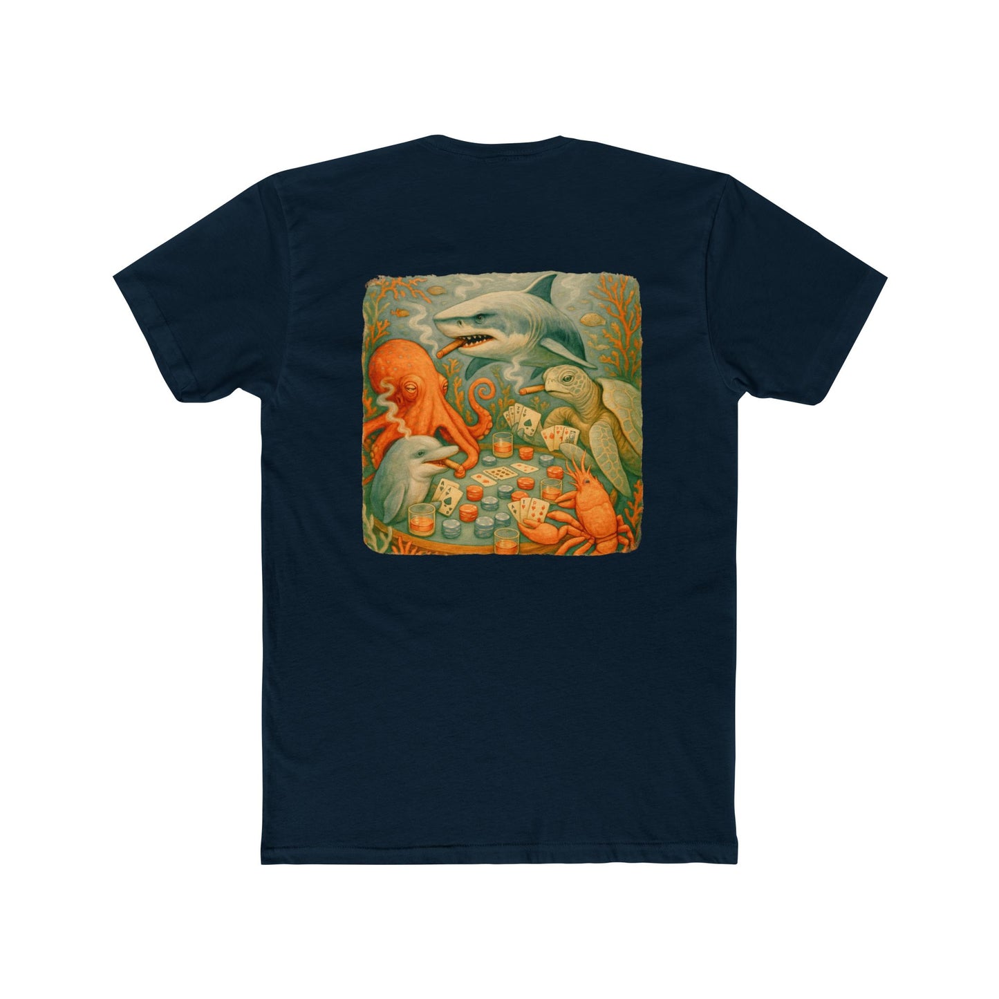 Bottom Time Ocean Adventure Unisex Cotton Crew Tee, Beach T-Shirt, Sea turtle shirt, Gift for Divers, Summer Style, Unique Graphic Tee