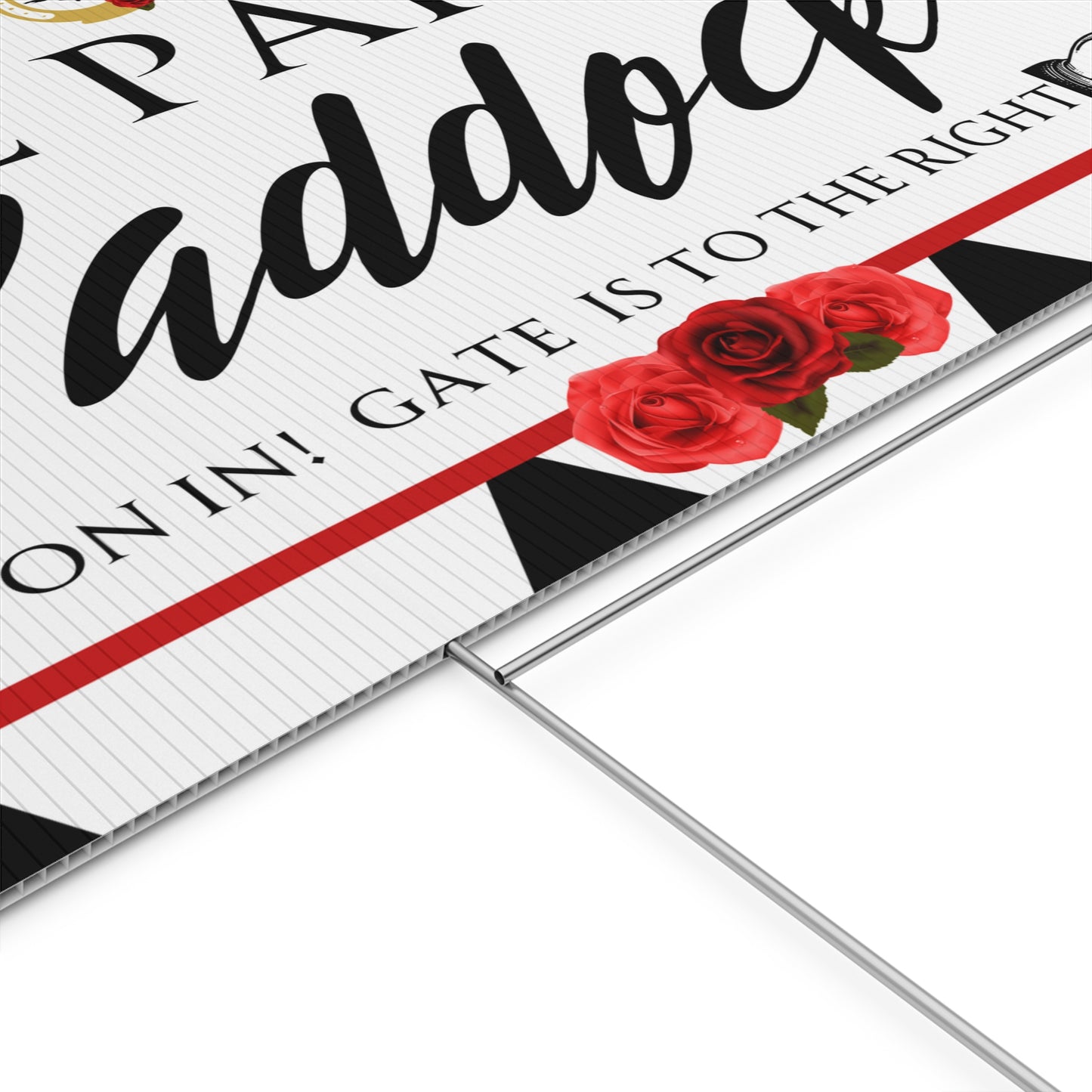 Kentucky Derby Plastic Yard Sign