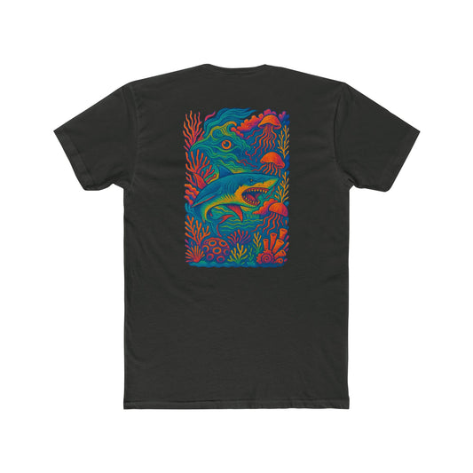 Vibrant Underwater Graphic Tee, Unisex T-Shirt, Ocean-Themed Apparel, Eco-Friendly Cotton, Perfect Gift for Beach Lovers, Summer Fun, Festival shirt, glow party, rave shirt, neon