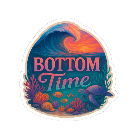 Vibrant Ocean-Themed Kiss-Cut Stickers, Perfect for Beach Lovers, Laptop Decor, Planner Accessories, Gift for Divers, Summer Vibes