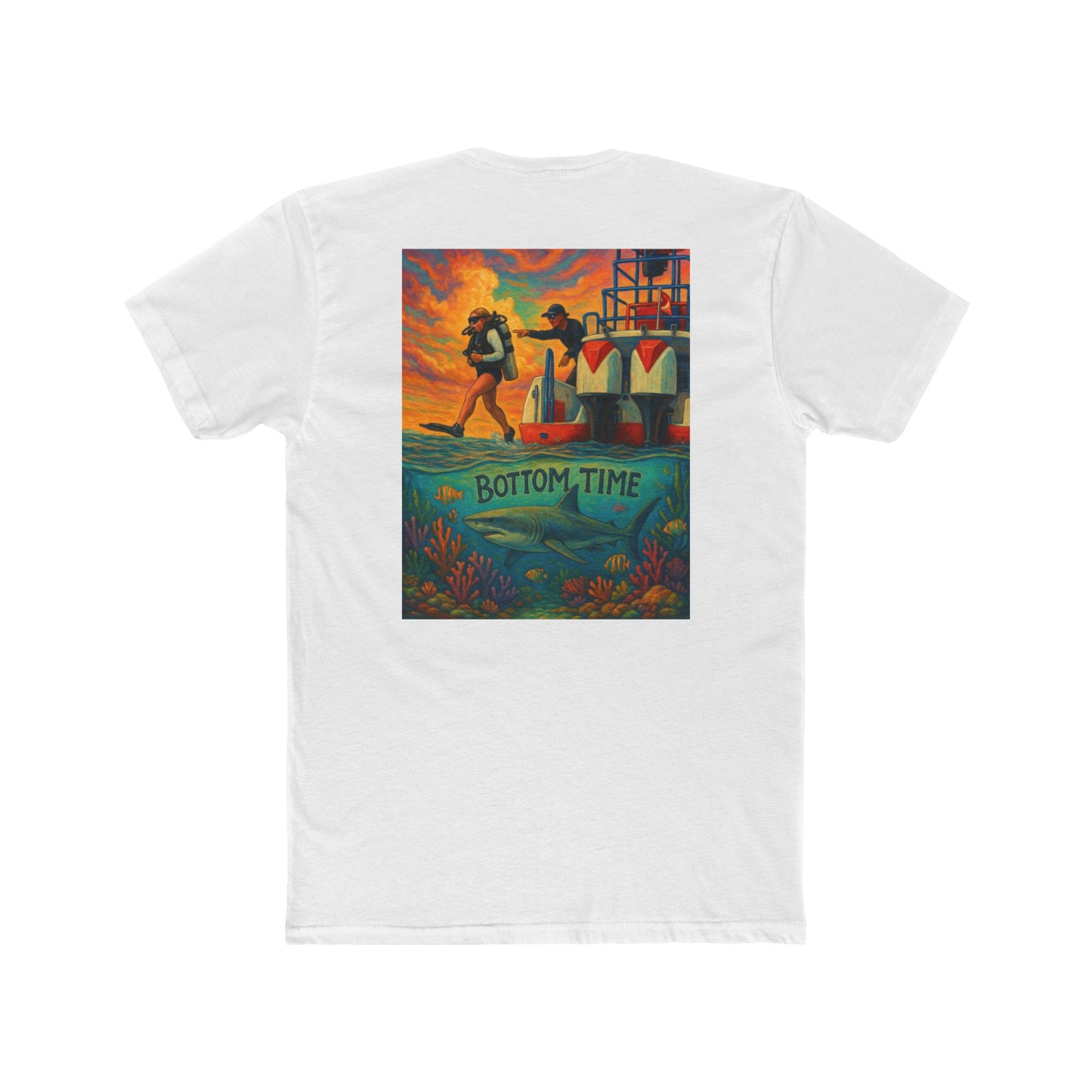 Scuba Diver Crew Tee - Perfect for Beach Lovers & Adventurers, Scuba diver t-shirt, Bottom Time Shirt, Unisex Crewneck, Perfect for Ocean Lovers, Nautical Apparel, Summer Casual Wear,