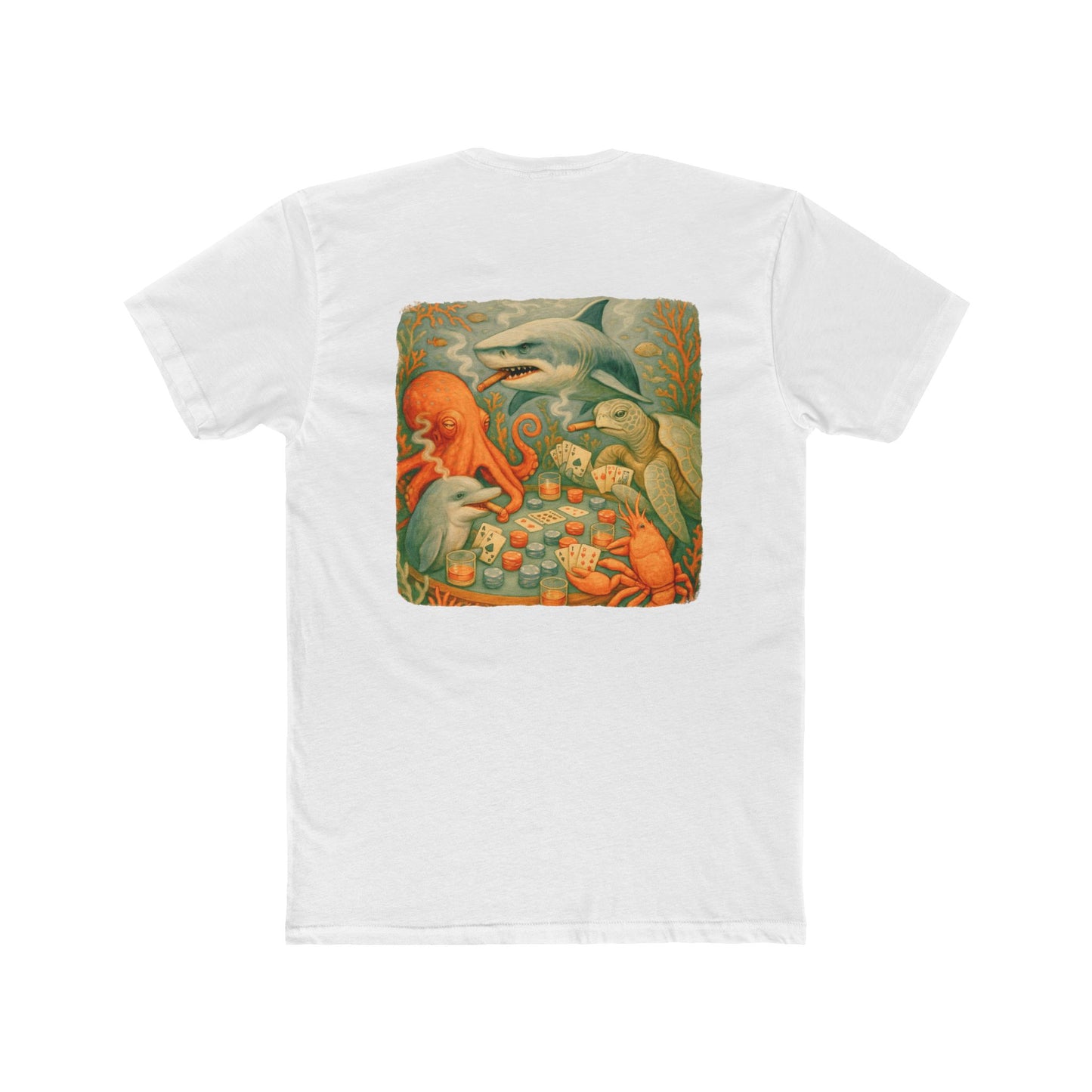Bottom Time Ocean Adventure Unisex Cotton Crew Tee, Beach T-Shirt, Sea turtle shirt, Gift for Divers, Summer Style, Unique Graphic Tee