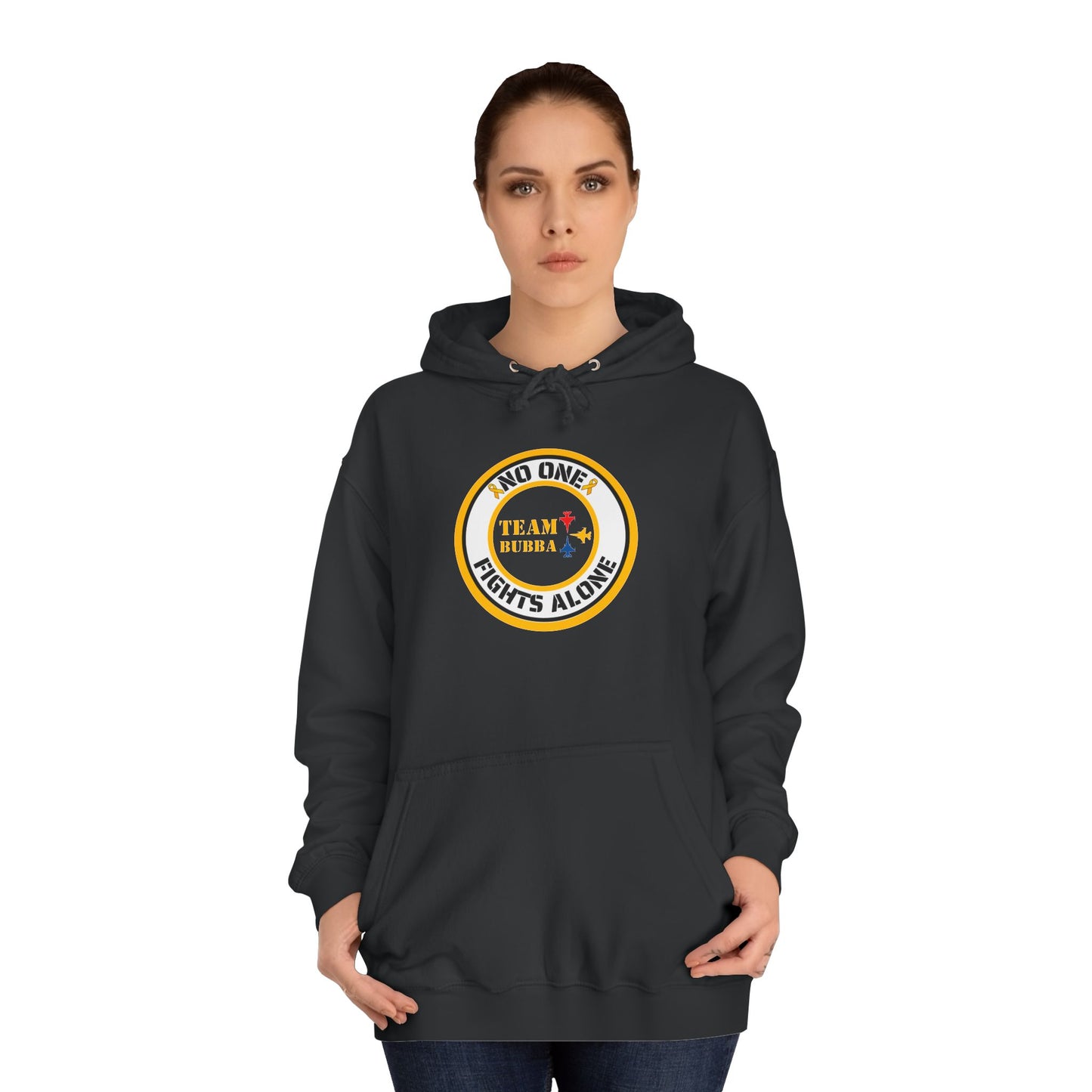 Jax Hoodie Black College Hoodie, #Teambubba