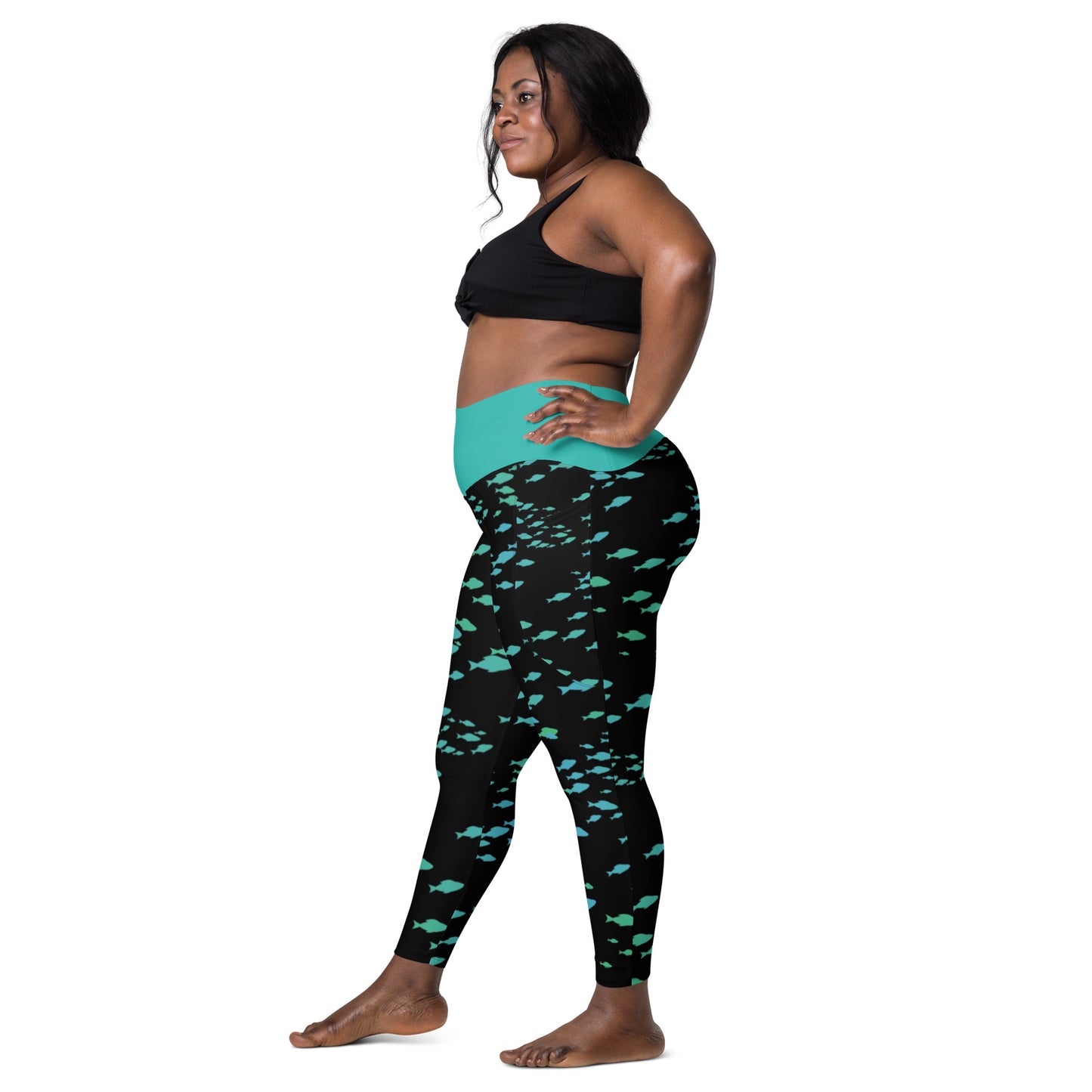 Bottom Time™ Eco-Friendly Dive Leggings, Fish, Custom, Sets