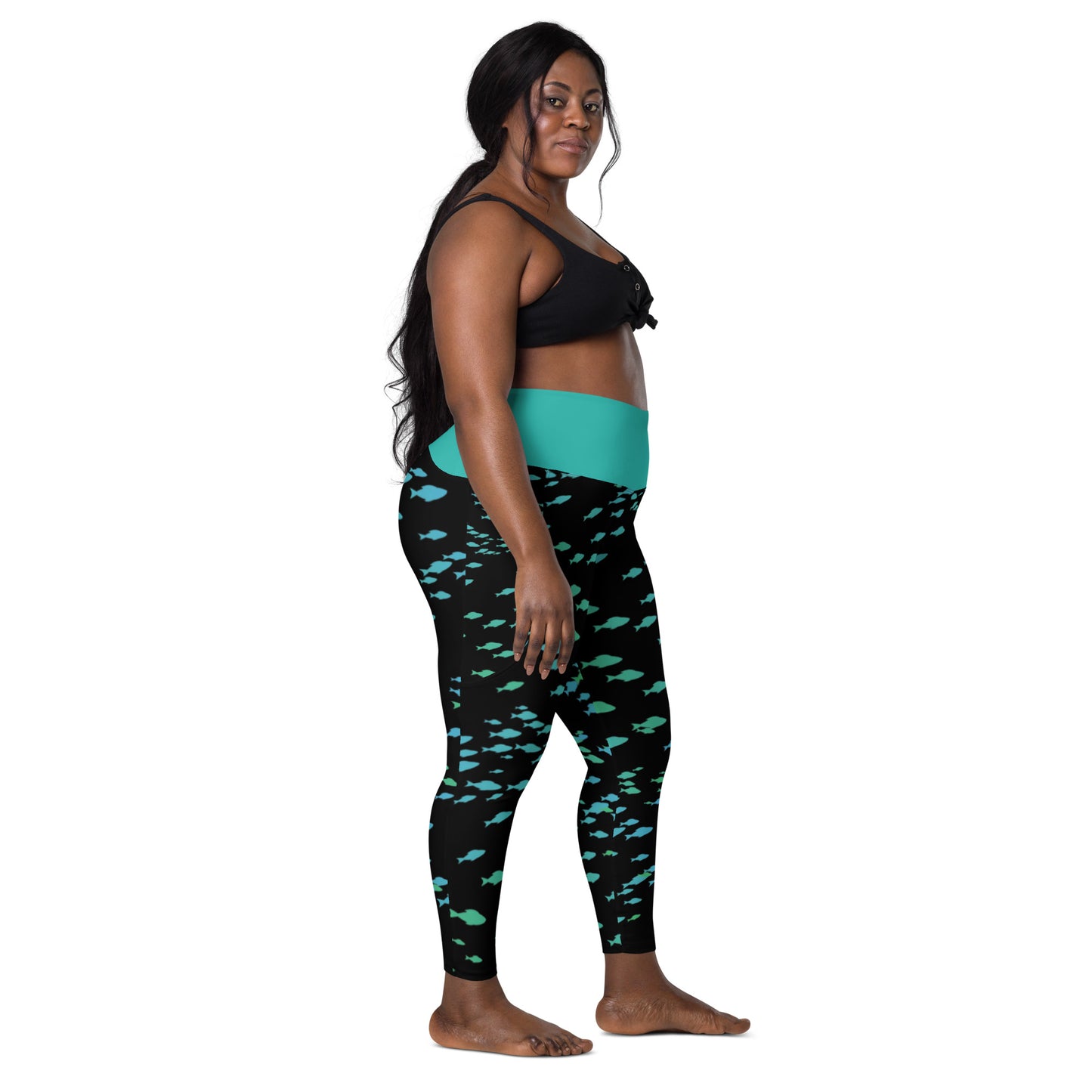 Bottom Time™ Eco-Friendly Dive Leggings, Fish, Custom, Sets