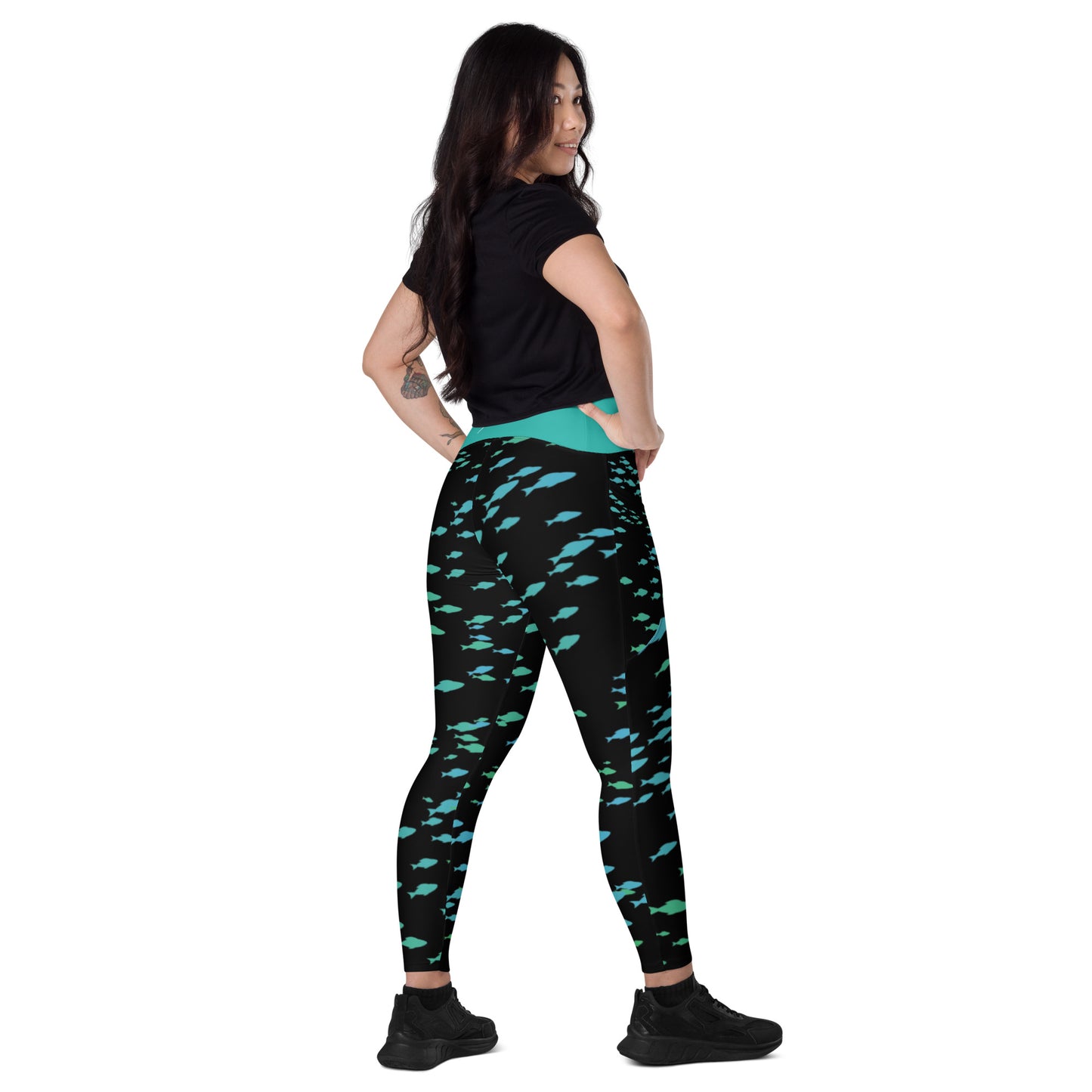 Bottom Time™ Eco-Friendly Dive Leggings, Fish, Custom, Sets