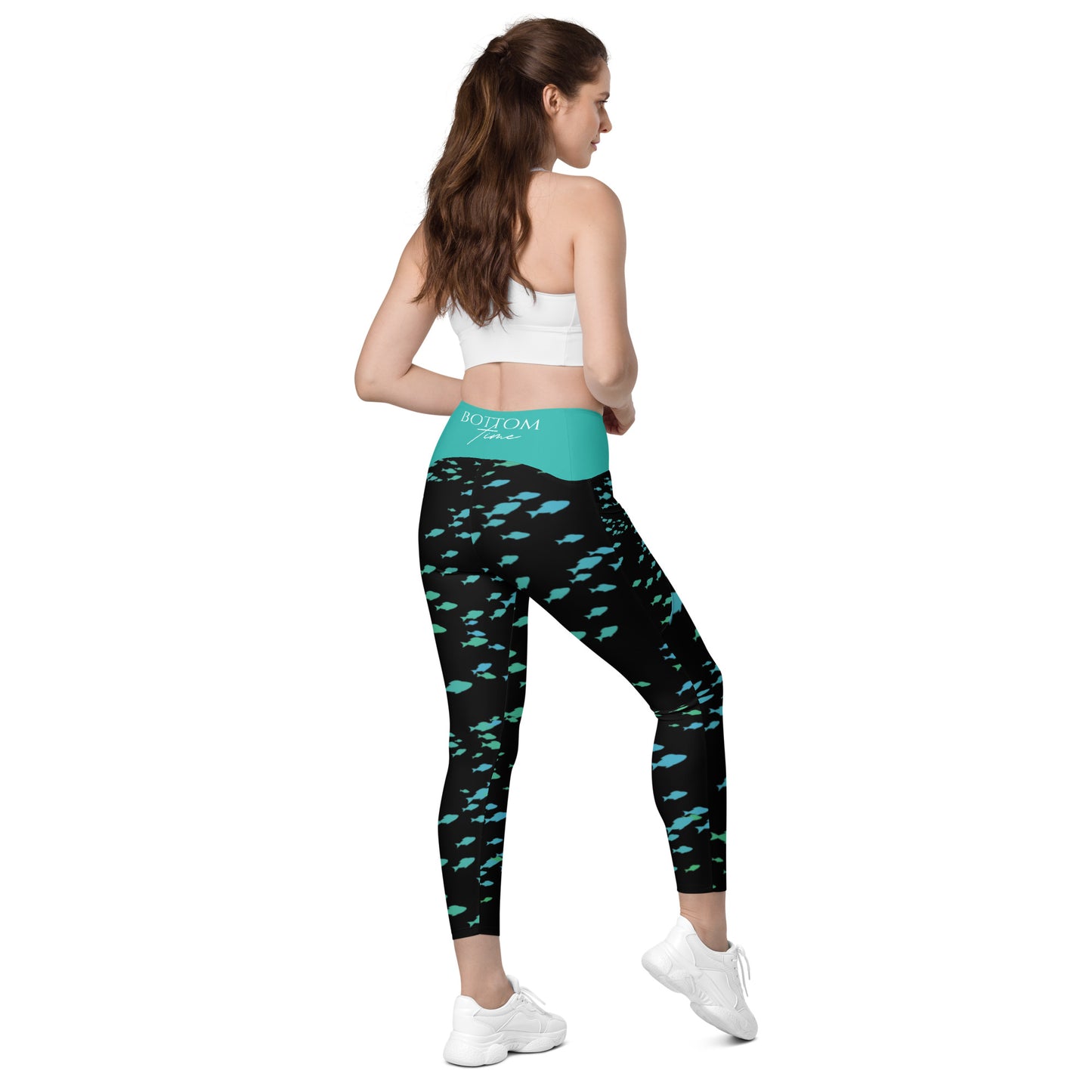 Bottom Time™ Eco-Friendly Dive Leggings, Fish, Custom, Sets