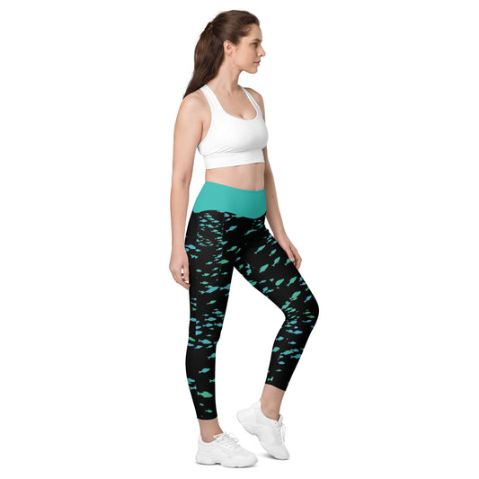 Bottom Time™ Eco-Friendly Dive Leggings, Fish, Custom, Sets