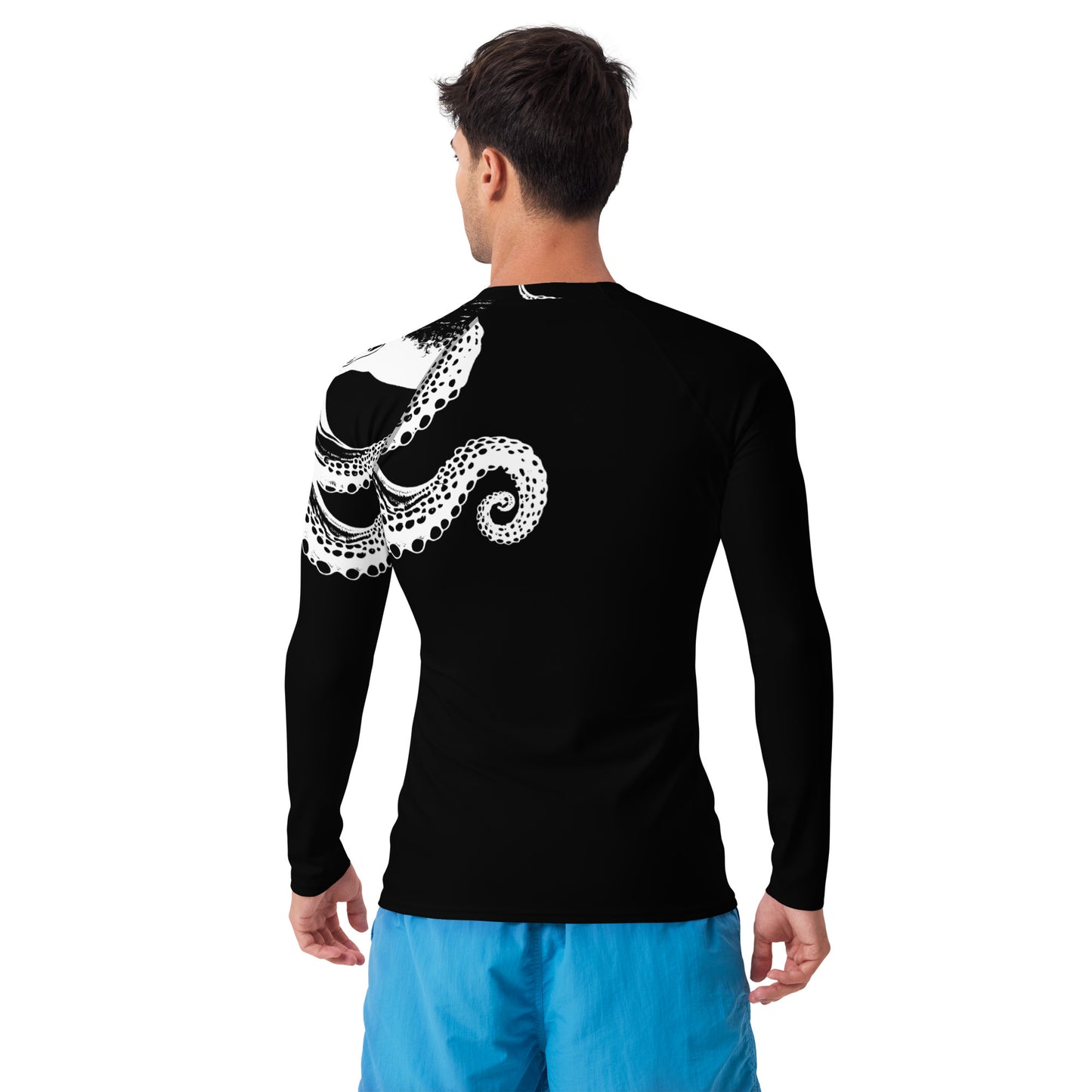 Bottom Time™ Eco-Friendly Men's Rash Guard, Octopus Shirt