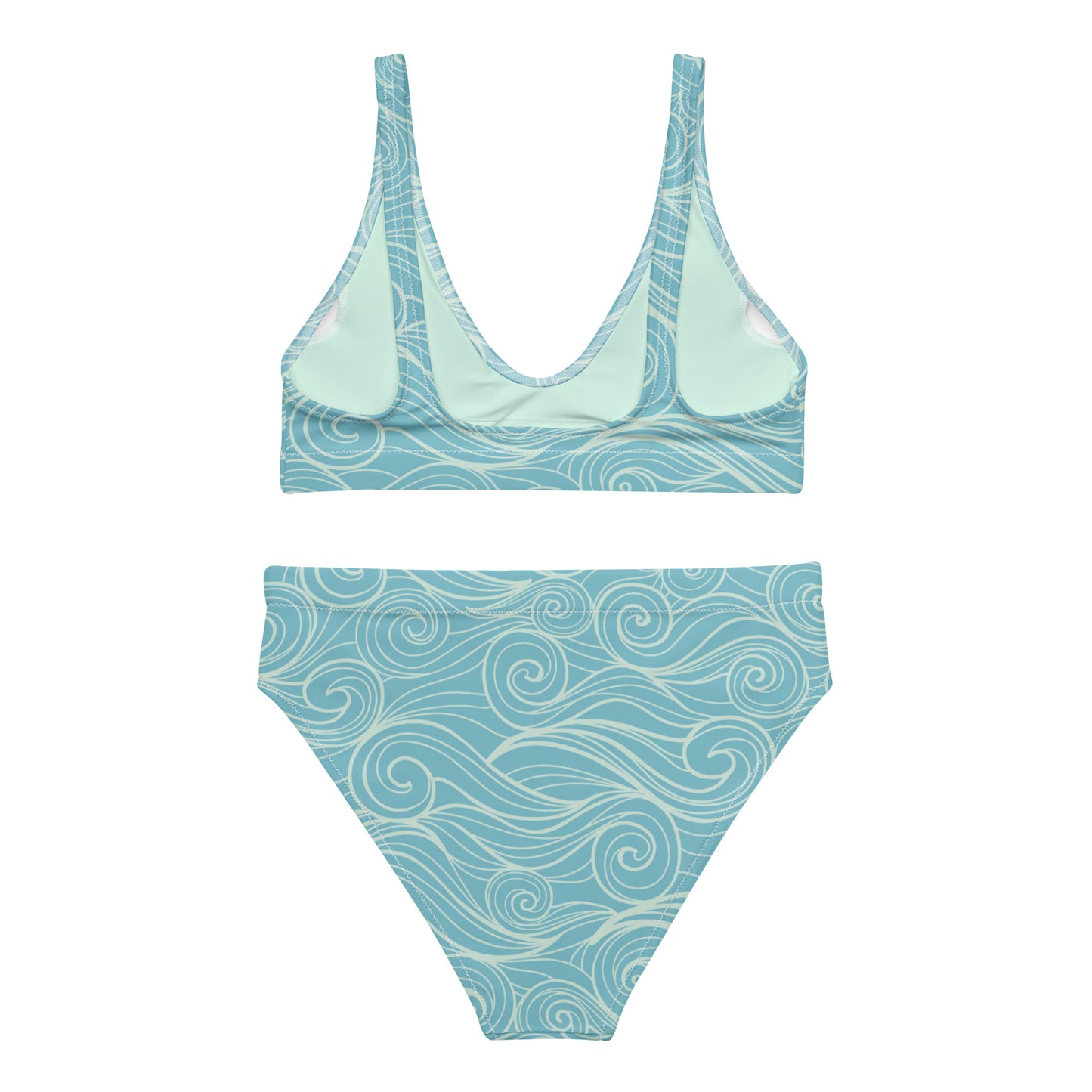 Bottom Time™ Eco-Friendly Recycled high-waisted bikini, Dolphin