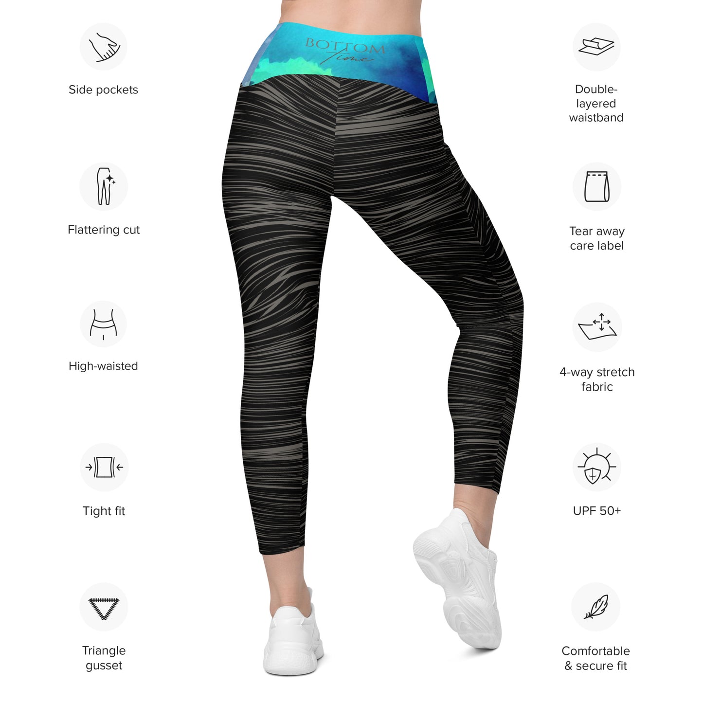 Bottom Time™ Eco-Friendly Dive Leggings with Pockets, Sets