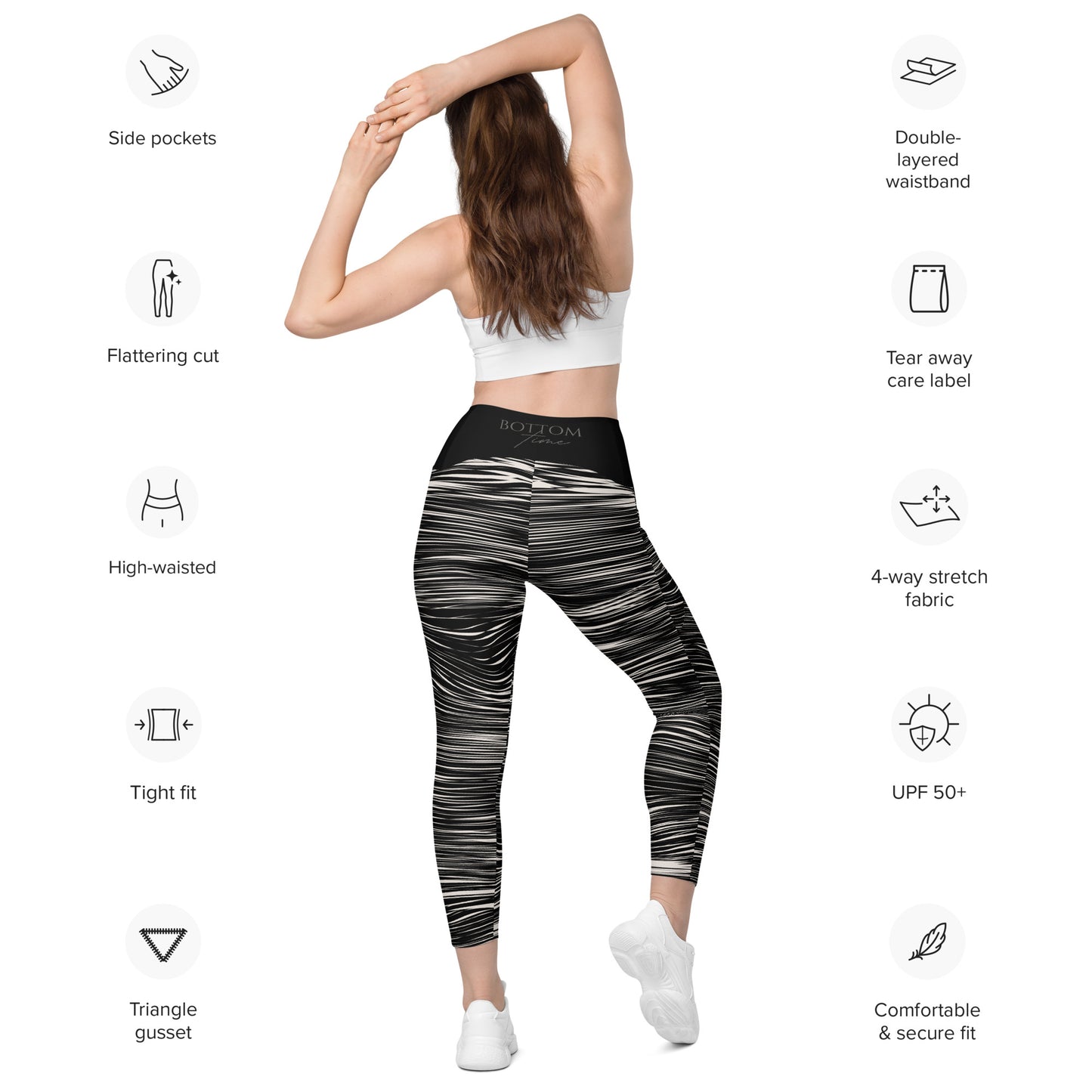 Bottom Time™ Eco-Friendly Dive Leggings, Scuba Pants with pockets,Sets
