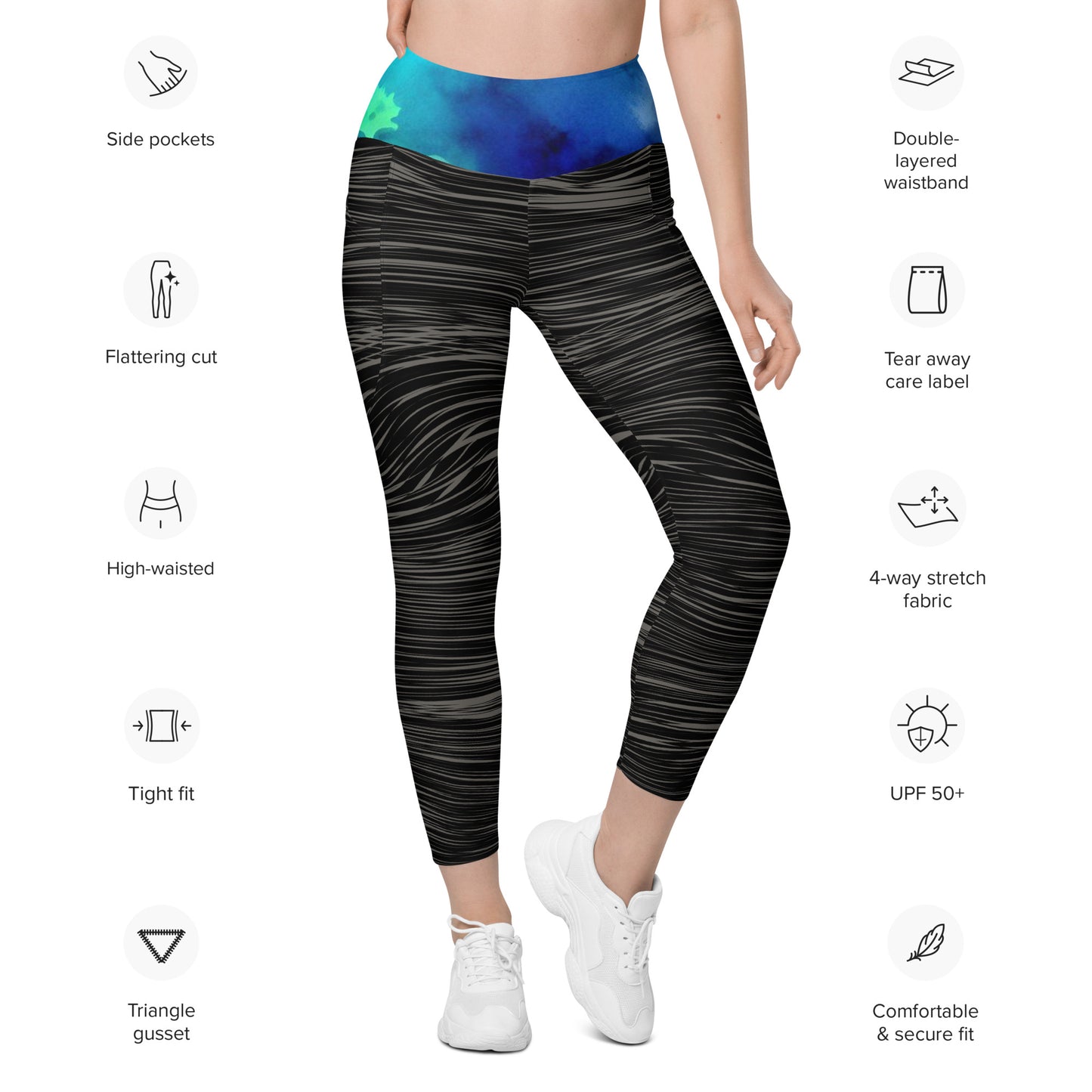 Bottom Time™ Eco-Friendly Dive Leggings with Pockets, Sets