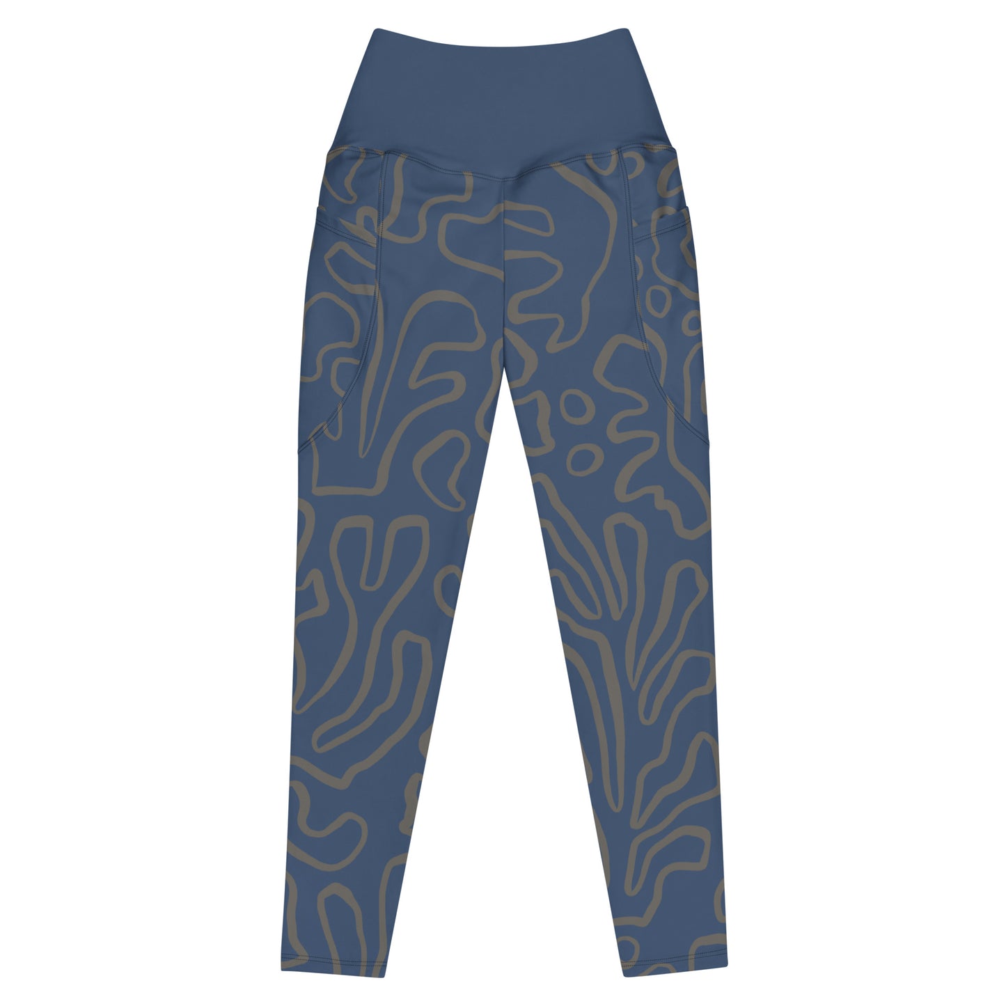 Bottom Time™ Eco-Friendly Dive Leggings, scuba pants with pockets, coral, blue, sets