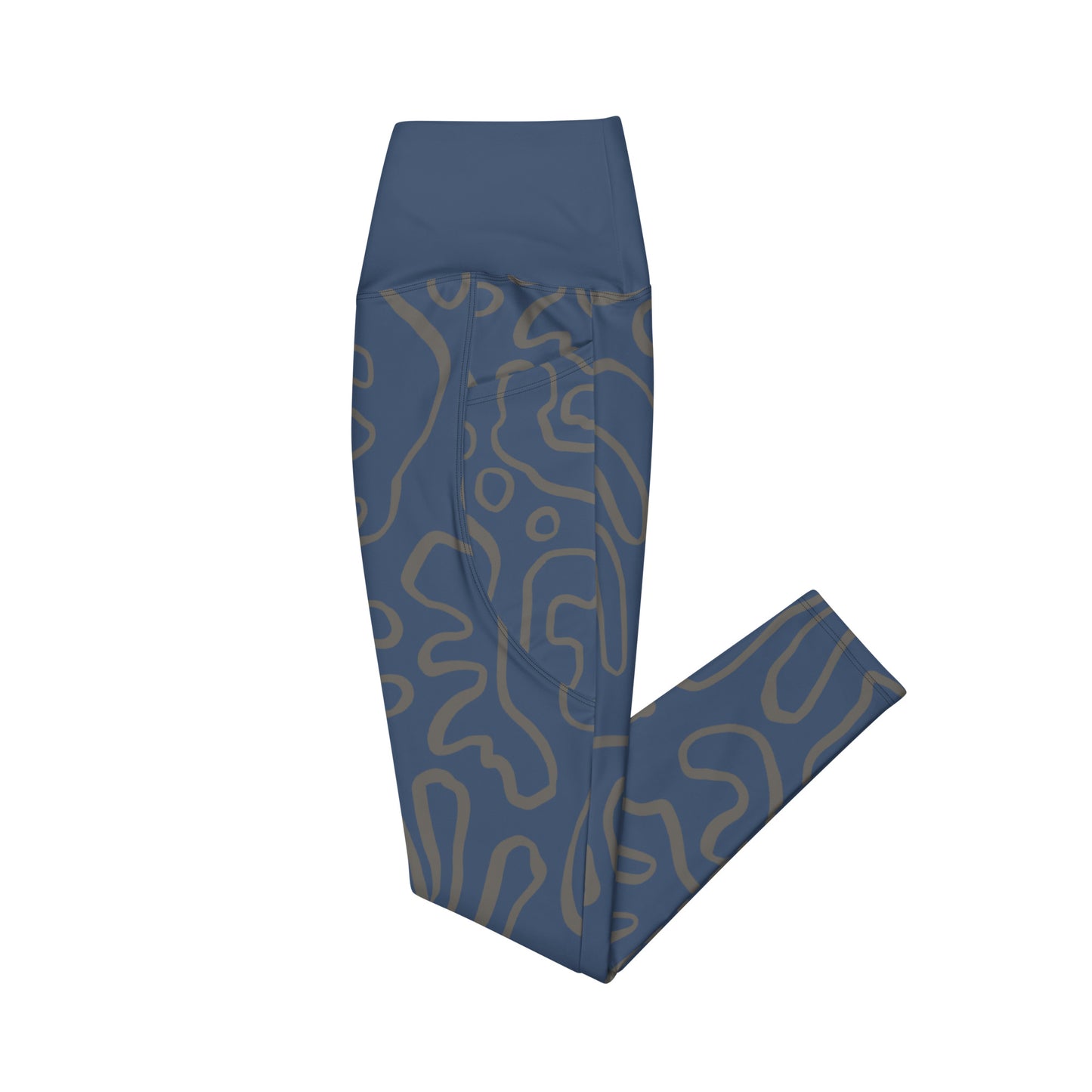 Bottom Time™ Eco-Friendly Dive Leggings, scuba pants with pockets, coral, blue, sets