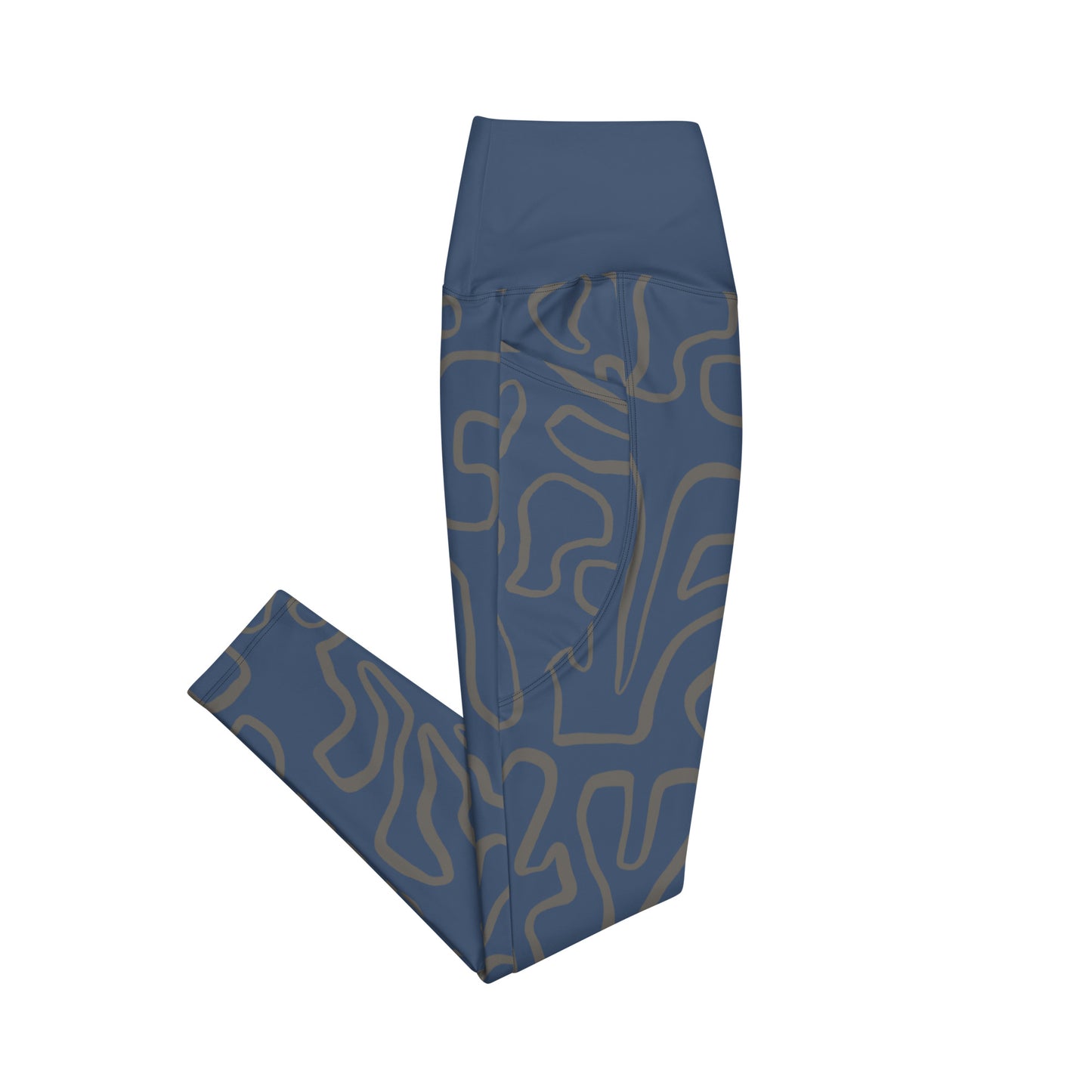 Bottom Time™ Eco-Friendly Dive Leggings, scuba pants with pockets, coral, blue, sets