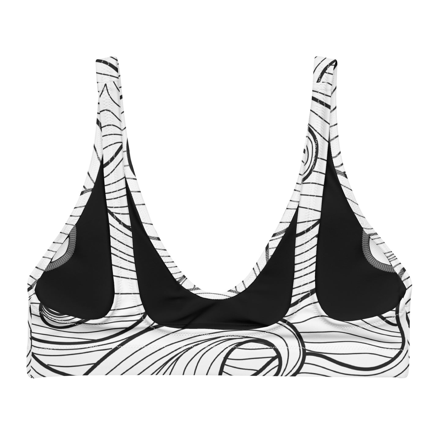 Bottom Time™ Eco-Friendly Recycled Padded Bikini Top, Compass