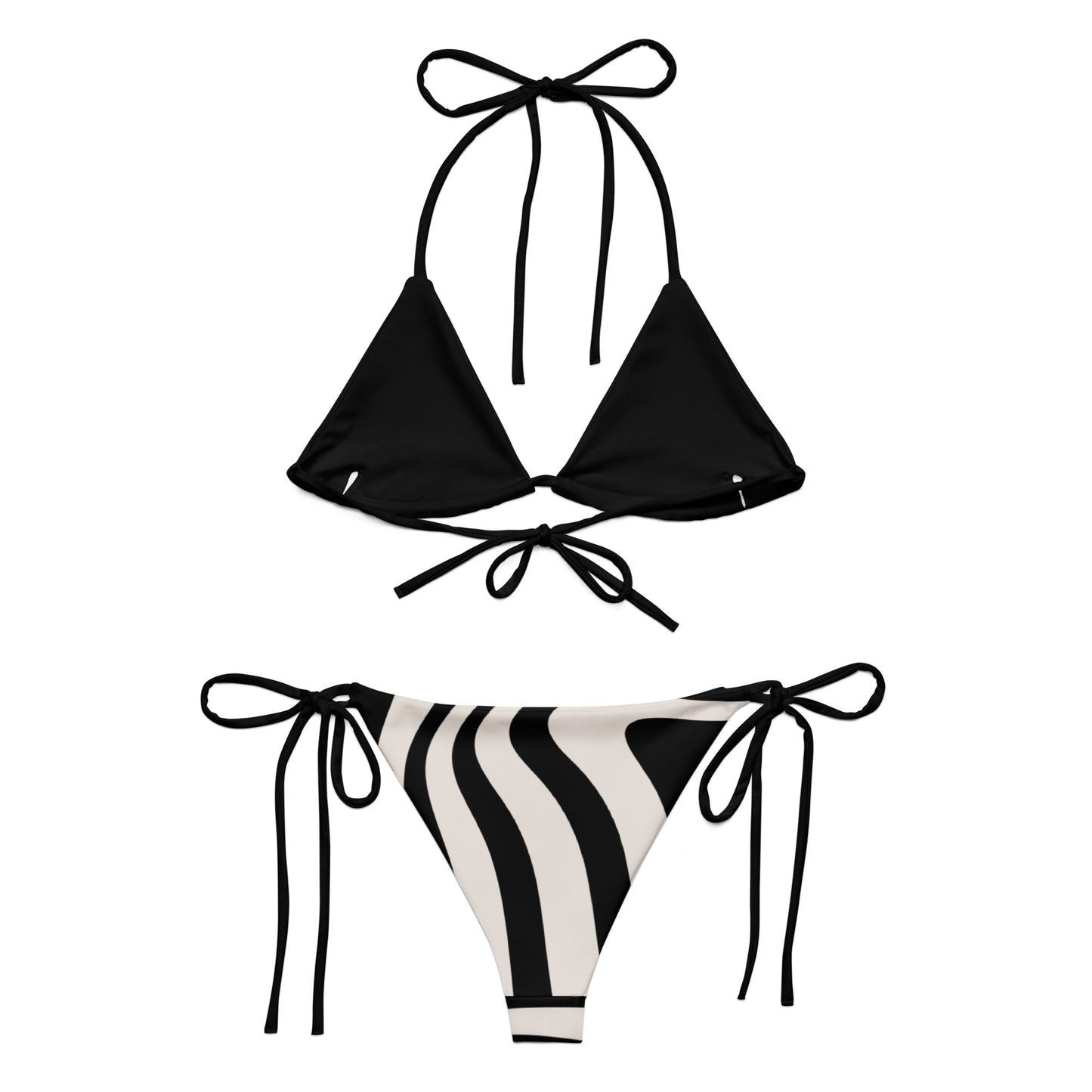Bottom Time Strappy recycled string bikini, Swimwear, Sets