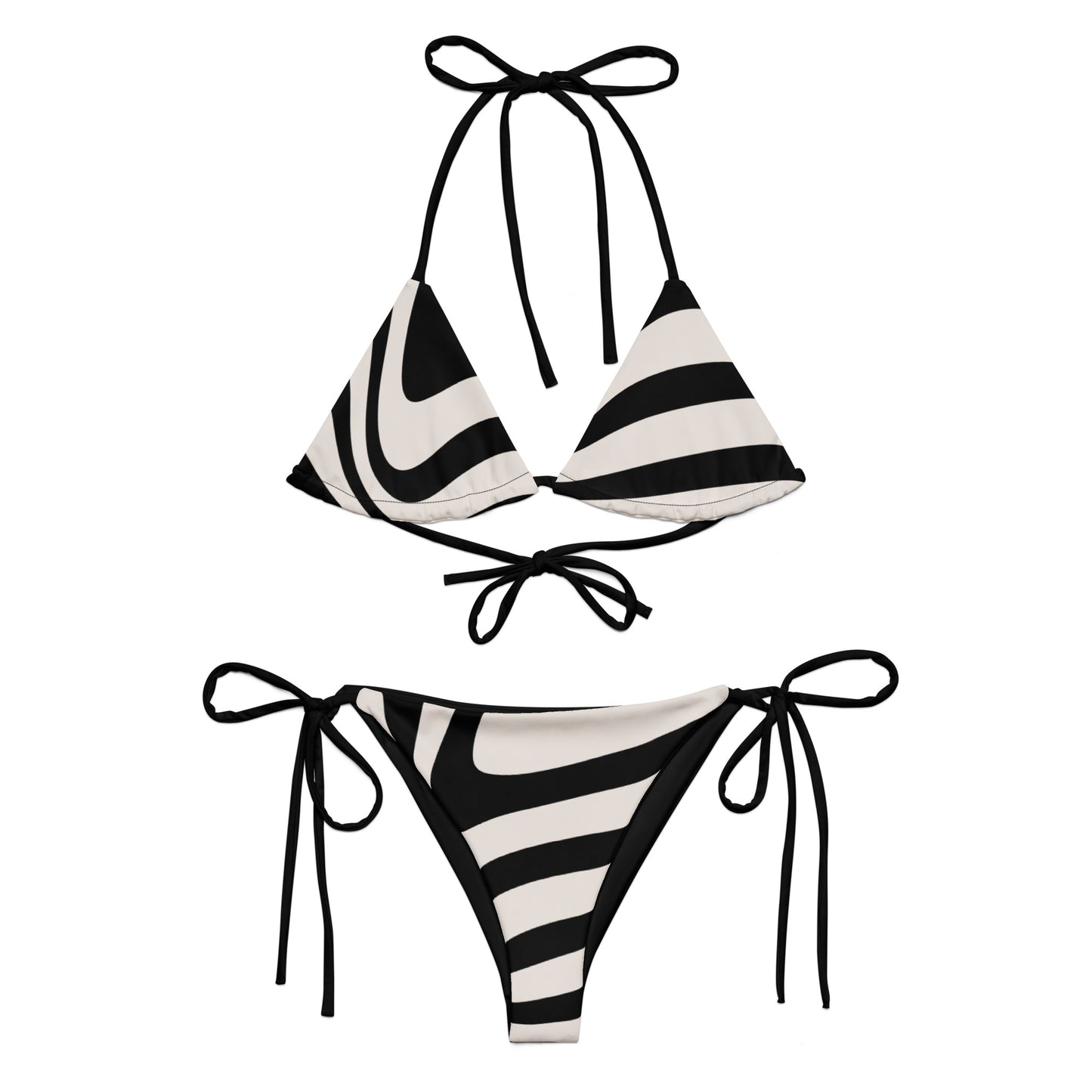 Bottom Time Strappy recycled string bikini, Swimwear, Sets