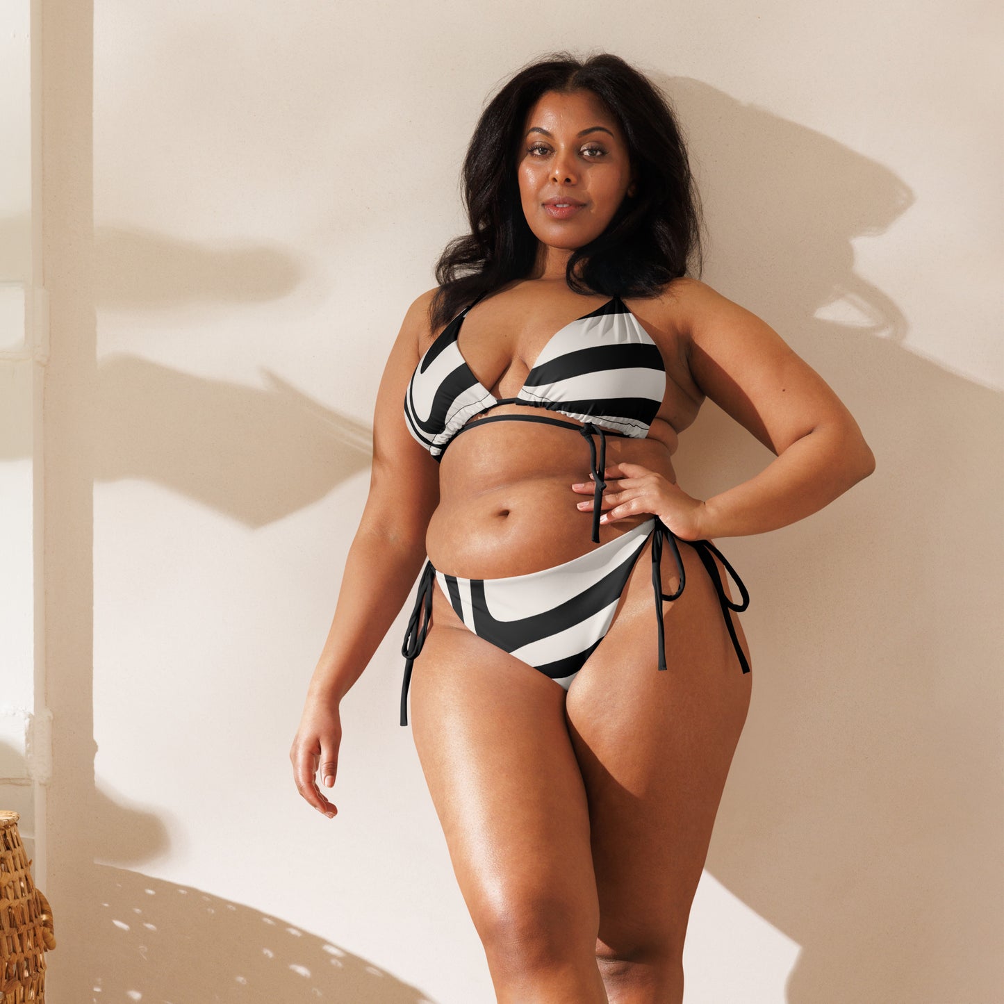 Bottom Time Strappy recycled string bikini, Swimwear, Sets