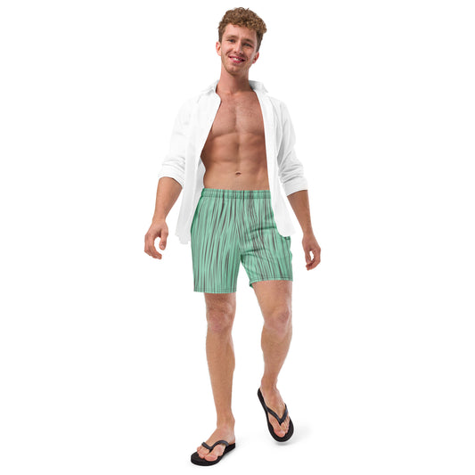 Bottom Time™ Eco-Friendly Men's Swim Trunks, Sea Turtle