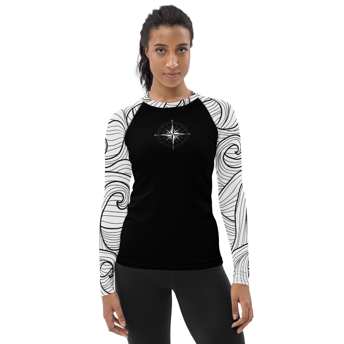 Bottom Time™ Eco-Friendly Women's Rash Guard Ocean, Compass, Sets