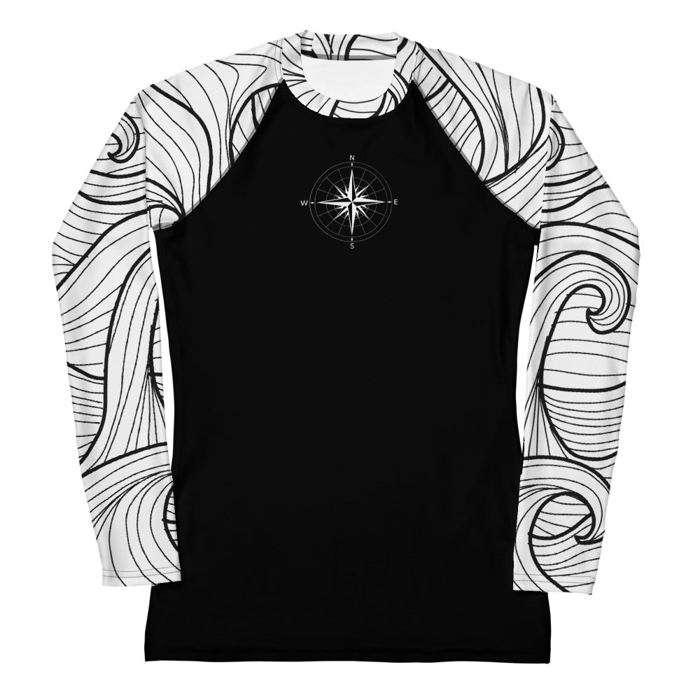 Bottom Time™ Eco-Friendly Women's Rash Guard Ocean, Compass, Sets