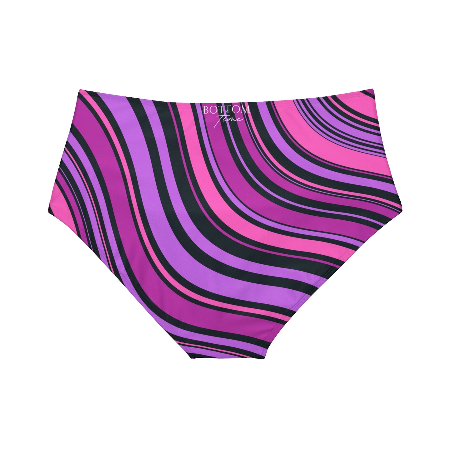 Bottom Time™ Eco-Friendly Recycled High-Waisted Bikini, Stripes
