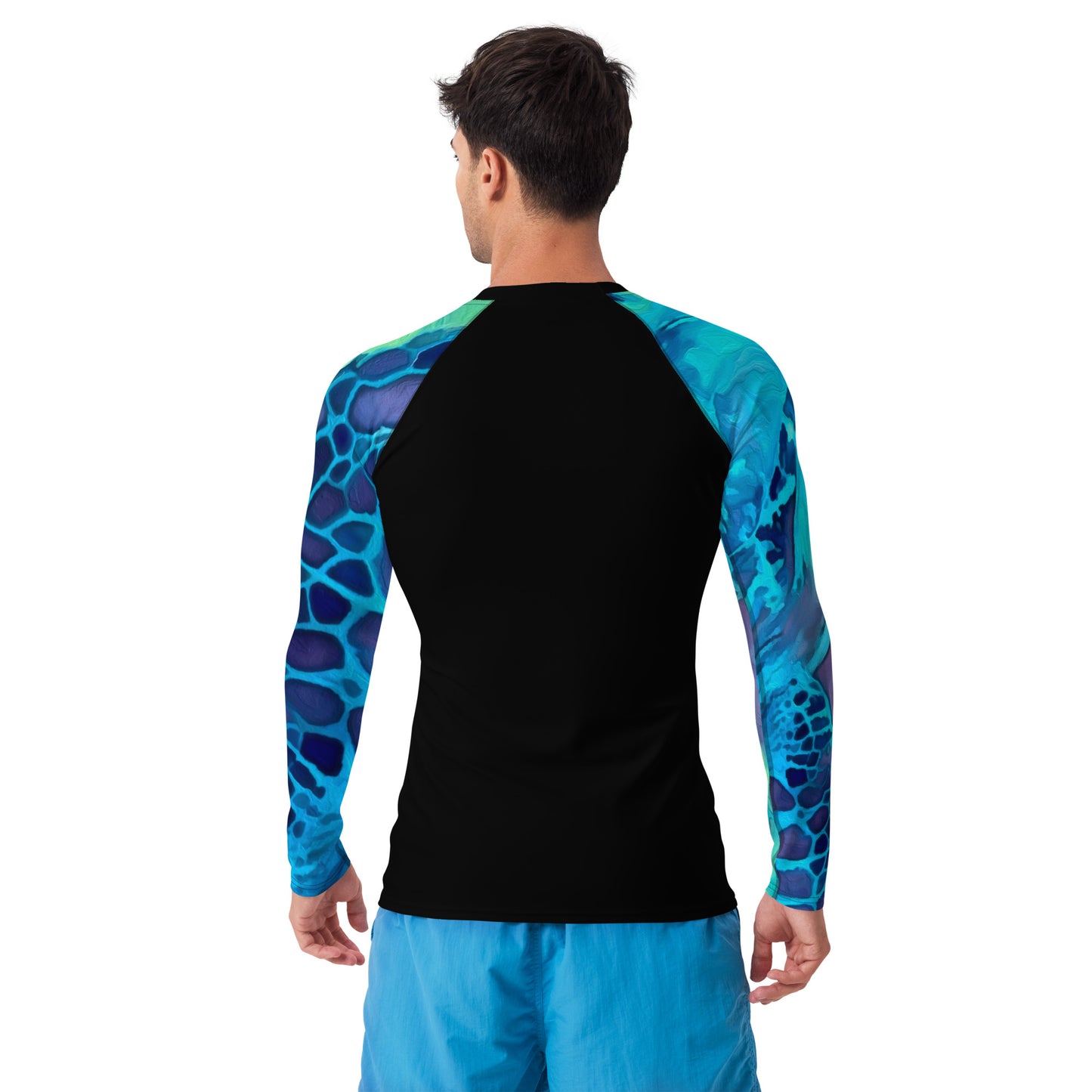 Bottom Time™ Eco-Friendly Men's Rash Guard, Ocean, Sea Turtle, Sets