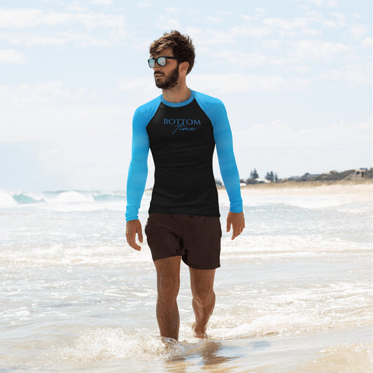 Bottom Time™ Eco-Friendly Men's Rash Guard, Bubbles, Sets, Blue