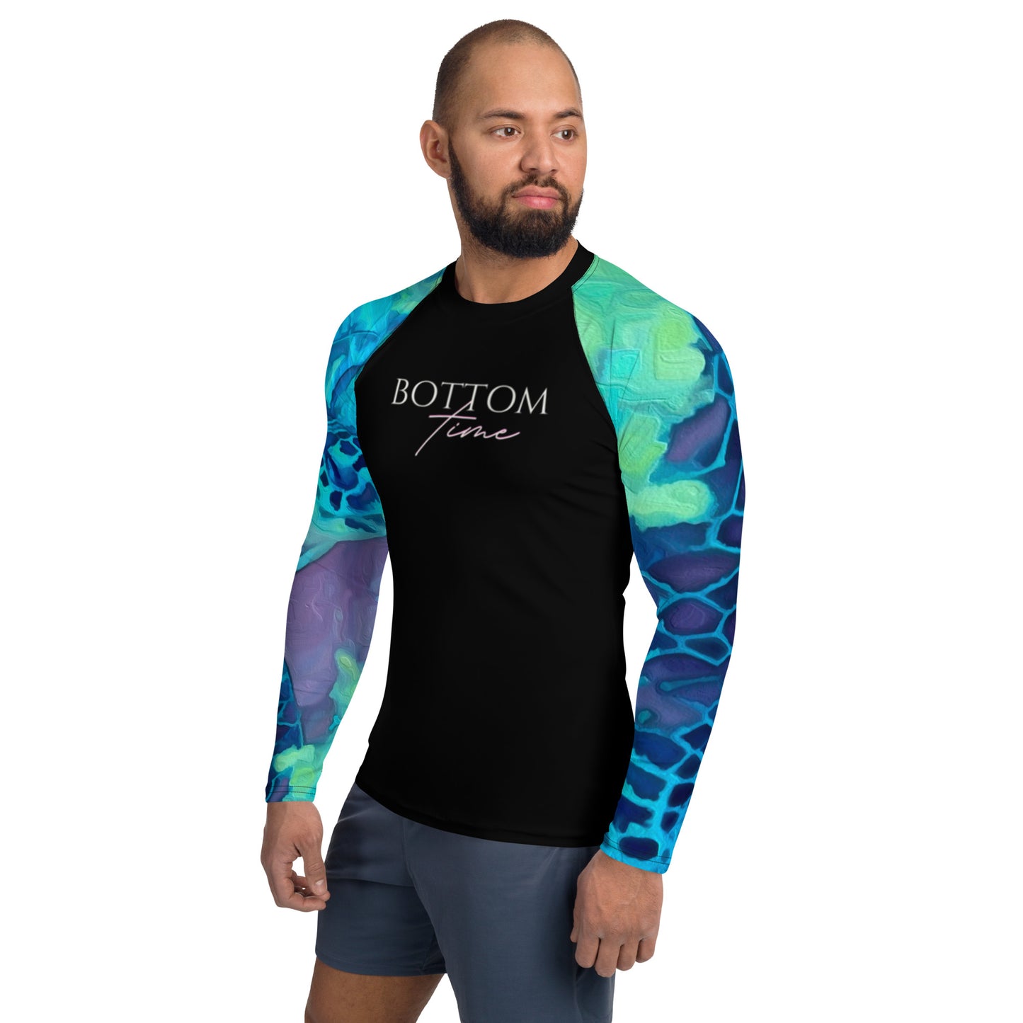 Bottom Time™ Eco-Friendly Men's Rash Guard, Ocean, Sea Turtle, Sets