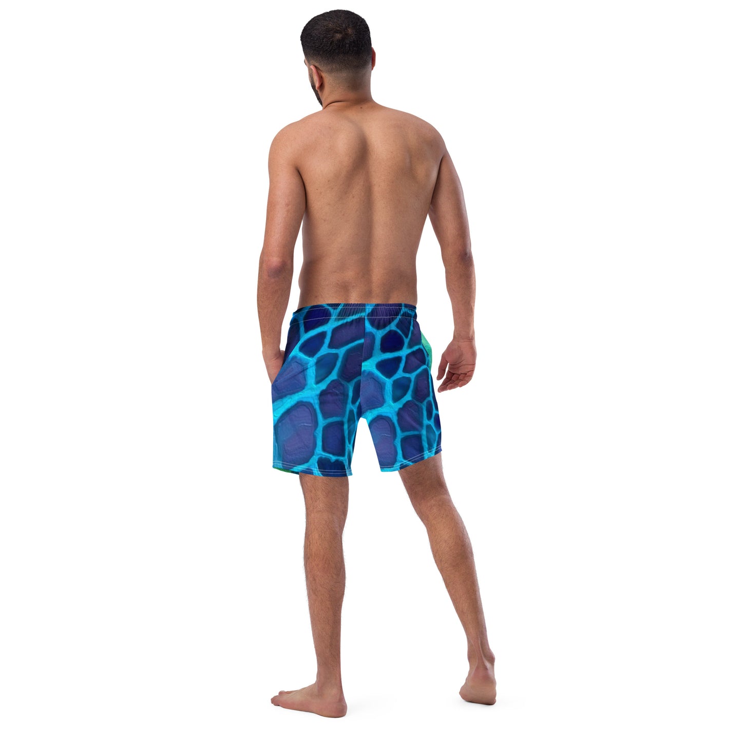 Bottom Time™ Eco-Friendly Men's Swim Trunks, Sea Turtle