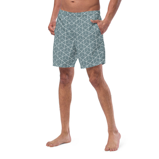 Bottom Time™ Eco-Friendly Men's Swim Trunks, Diamond