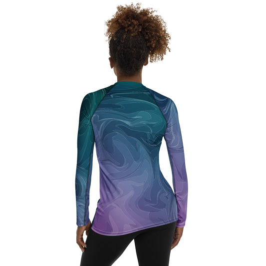 Bottom Time™ Eco-Friendly Women's Rash Guard, Waves, Sets