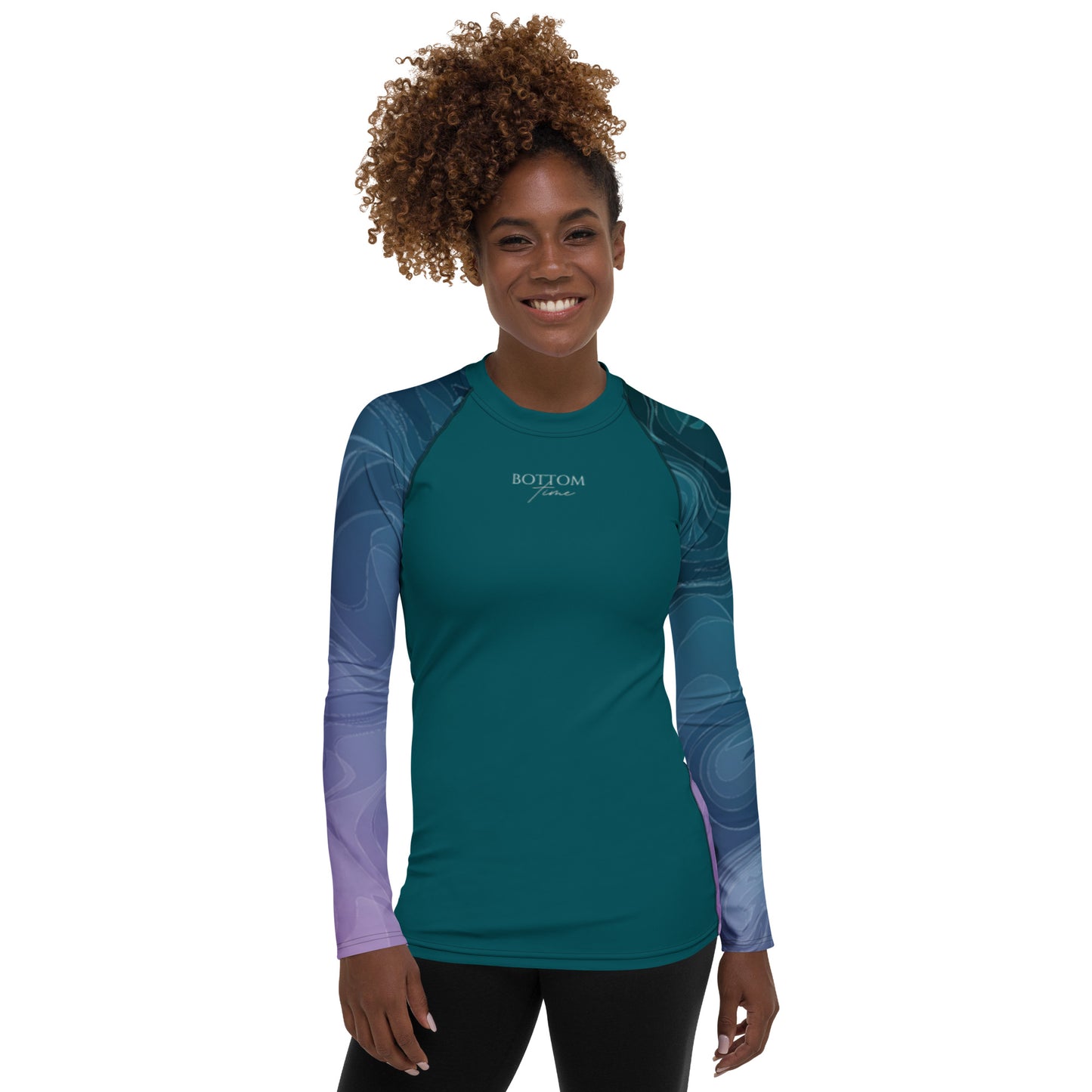 Bottom Time™ Eco-Friendly Women's Rash Guard, Waves, Sets